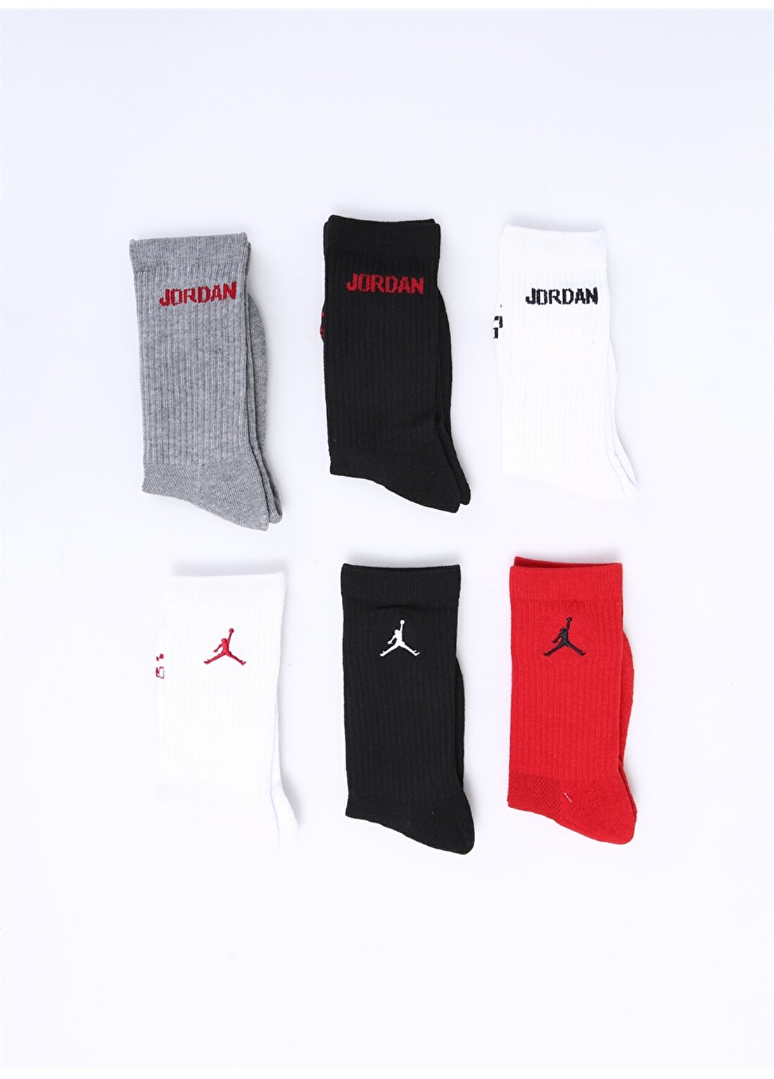 Nike Kırmızı - Siyah Erkek Çocuk Paketli Çorap BJ0343-RK2-JHB JORDAN LEGEND ANKLE