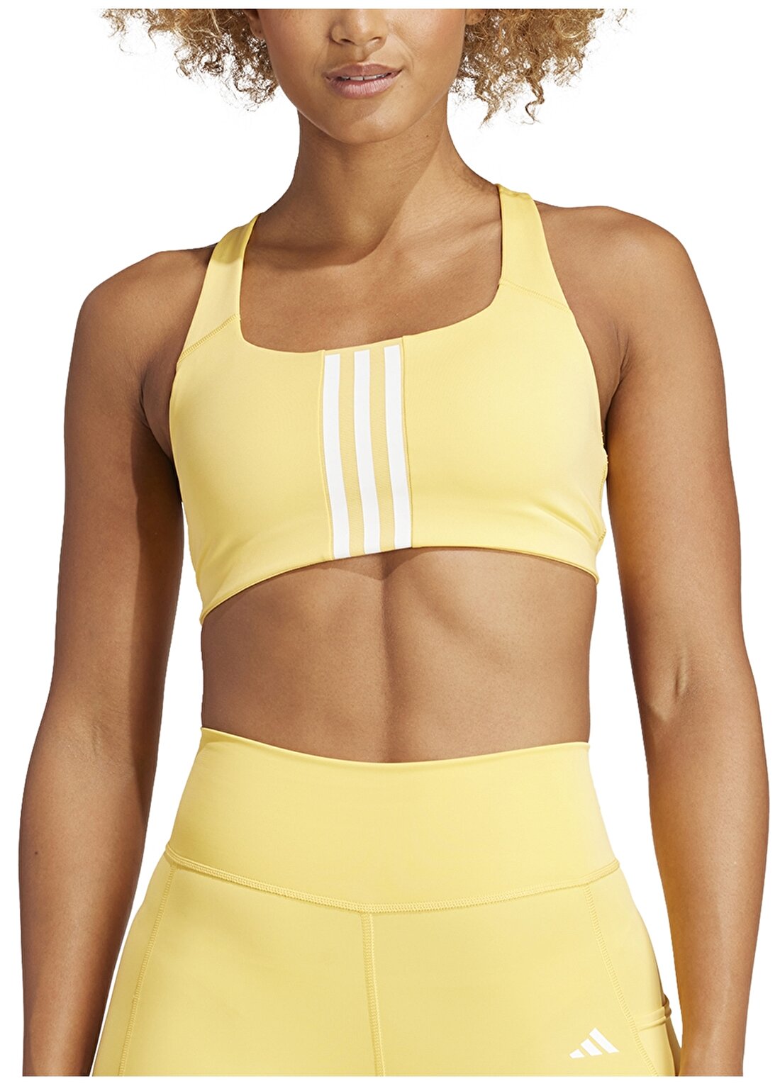 Adidas Sarı Kadın Slim Fit Sporcu Sütyeni IN0824 PWIM
