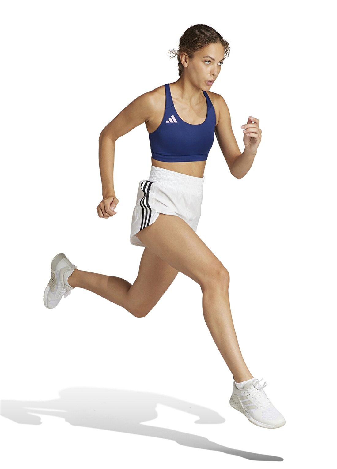 Adidas Mavi Kadın O Yaka Slim Fit Sporcu Sütyeni IT6706 ADIZERO