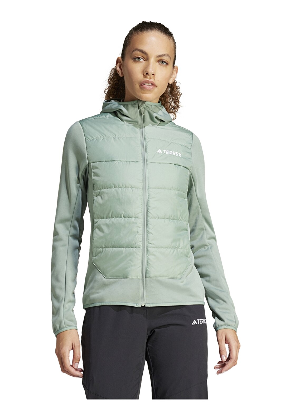 Adidas Yeşil Kadın Zip Ceket IM8105 W