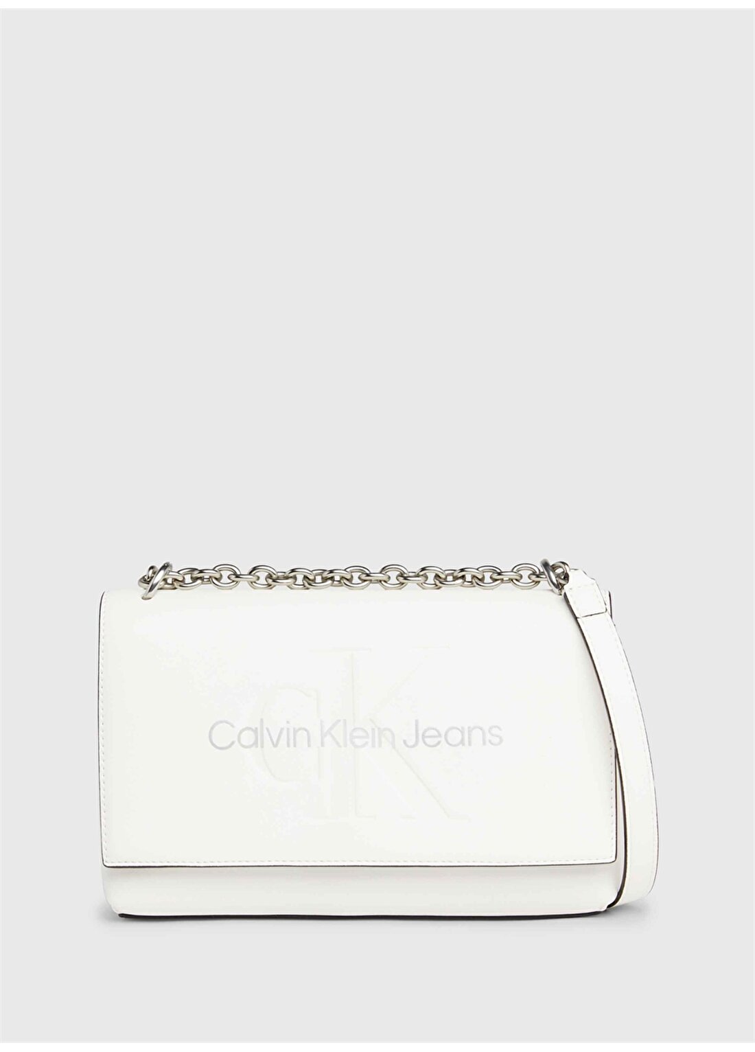 Calvin Klein Beyaz Kadın 16X25x6,5 Cm Çapraz Çanta K60K6118660LI