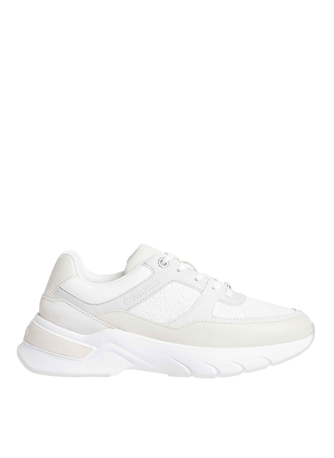 Calvin Klein Ekru Kadın Deri Sneaker HW0HW018690F9 