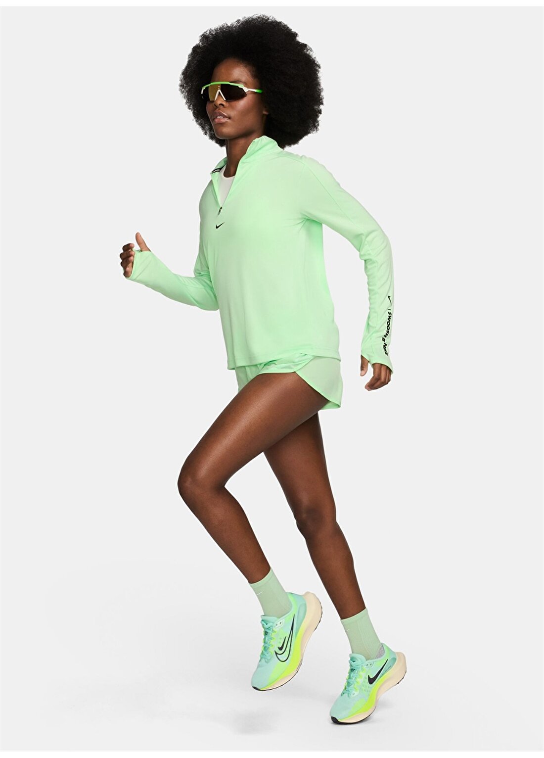 Nike Neon Yeşil Kadın Şort DD5935-376-W NK FAST DF TEMPO SHORT