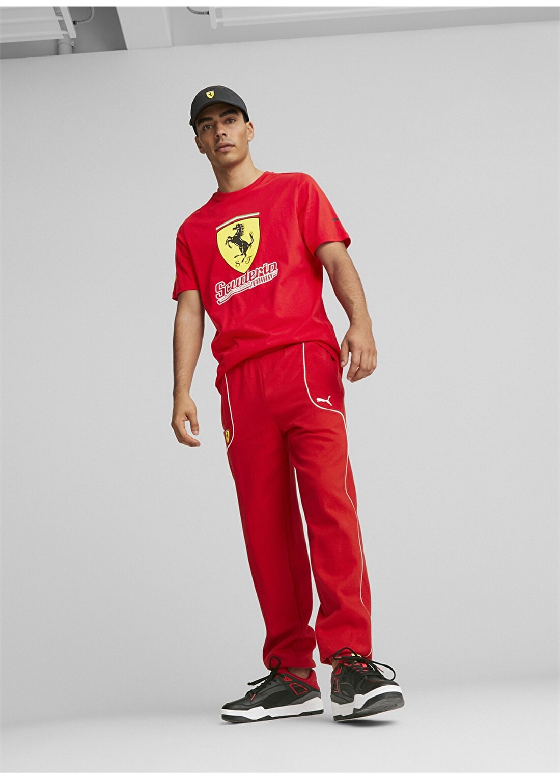 Puma Kırmızı Erkek Dar Paça Eşofman Altı 53816502 Ferrari Race Sweat Pants