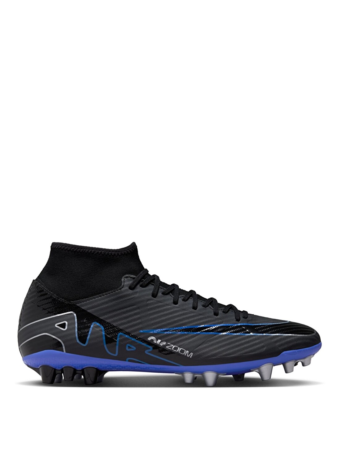 Nike Siyah - Mor Erkek Futbol Ayakkabısı DJ5622-040-ZOOM SUPERFLY 9 ACADEMY