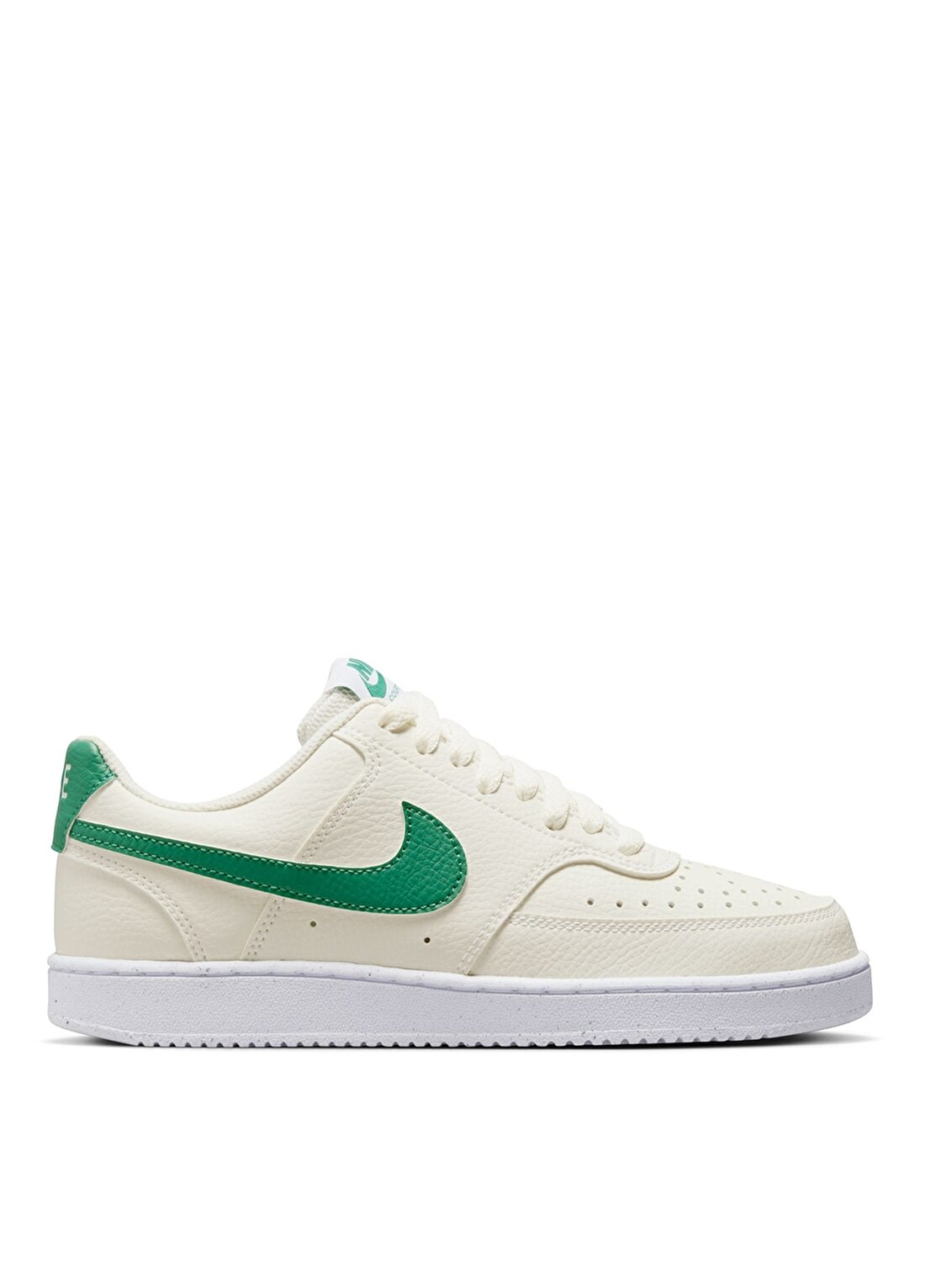 Nike Kırık Beyaz - Yeşil Kadın Lifestyle Ayakkabı FQ8892-133-W NIKE COURT VISION LO N