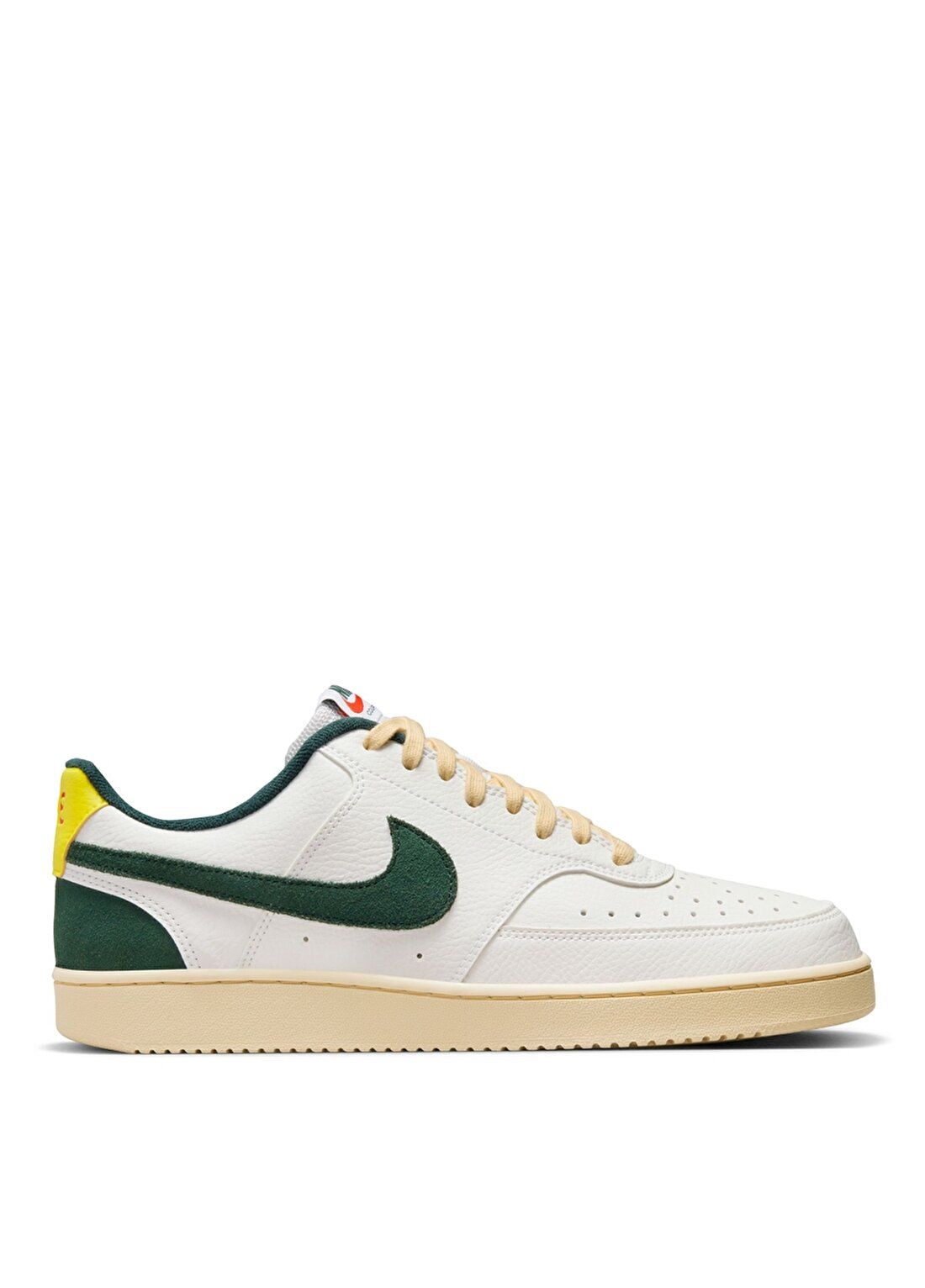 Nike Beyaz - Yeşil Erkek Lifestyle Ayakkabı FD0320-133- COURT VISION LO