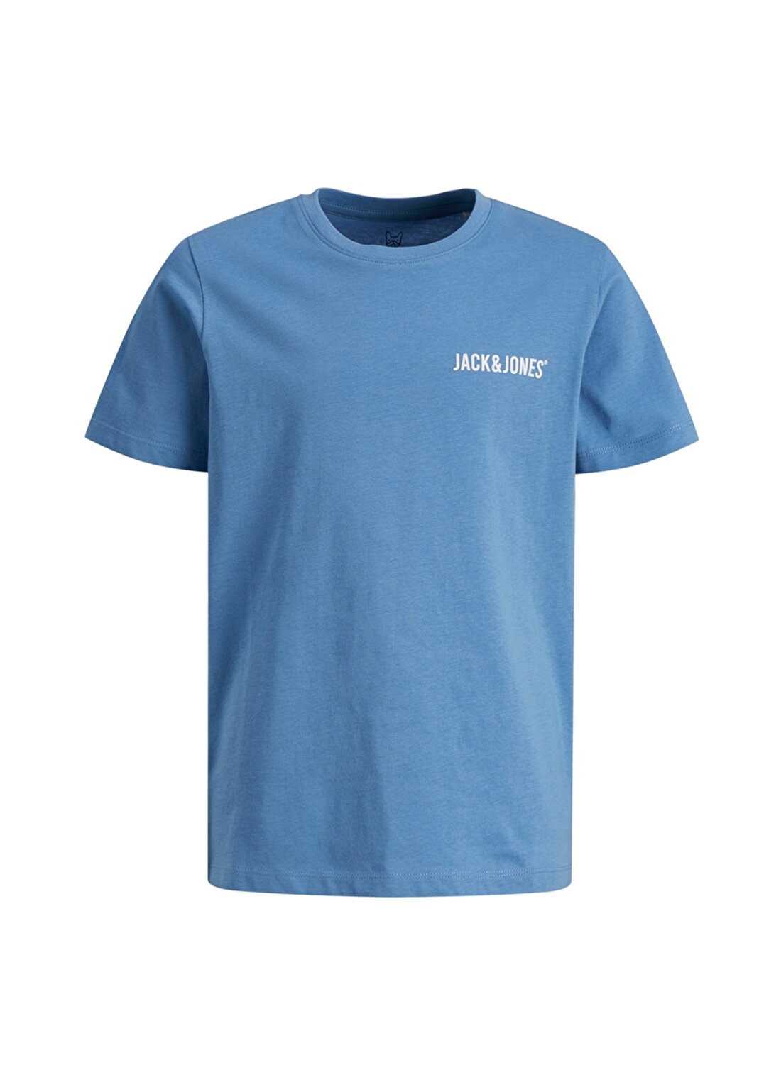 Jack & Jones Baskılı Mavi Erkek T-Shirt JJGROW TEE SS CREW NECK JNR