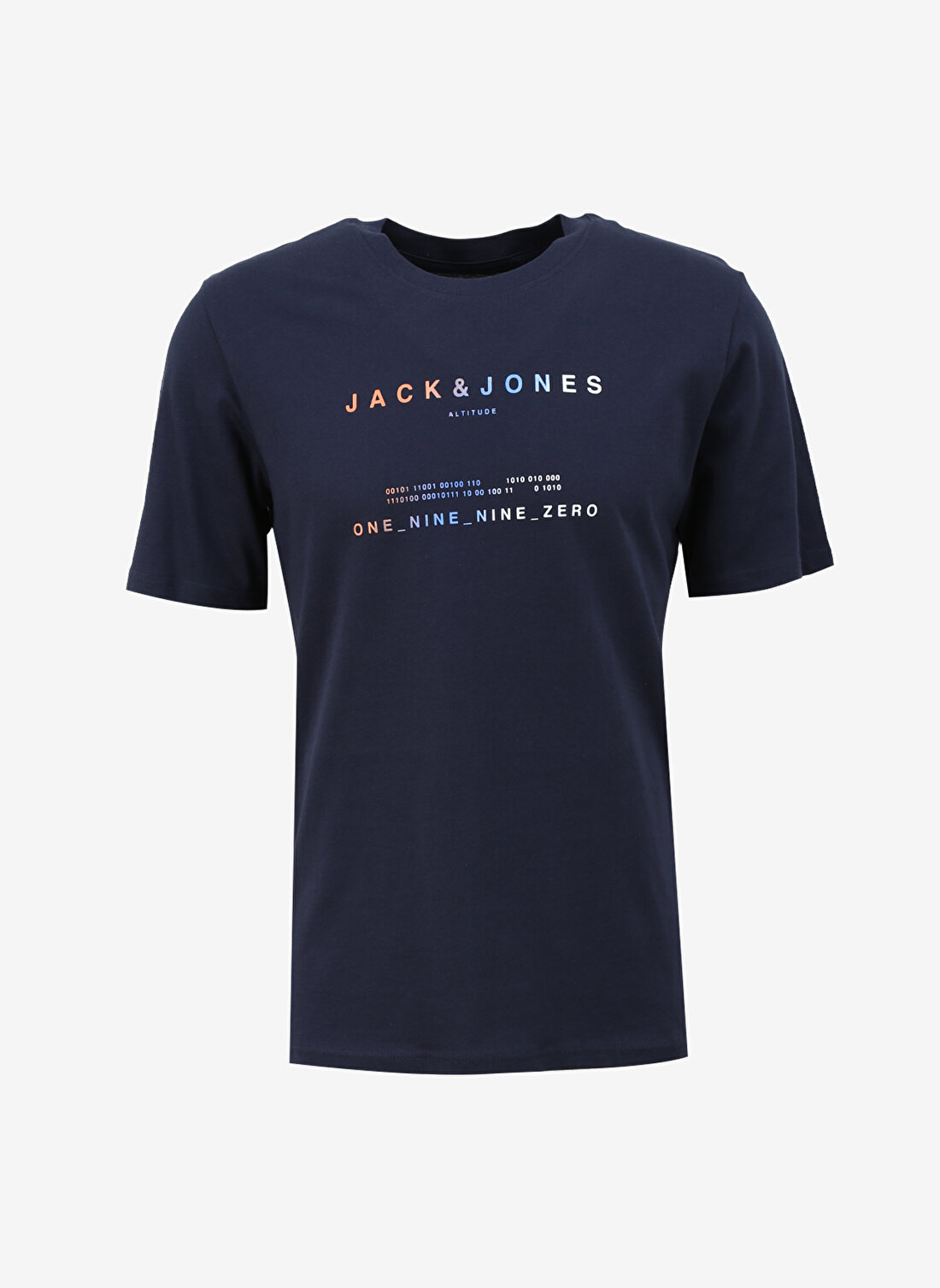 Jack & Jones Yuvarlak Yaka Lacivert Erkek T-Shirt JCORIOT TEE SS CREW NECK FST