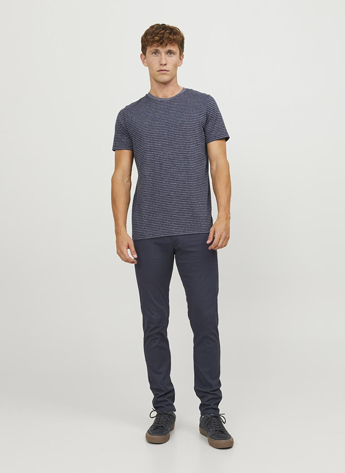 Jack & Jones Normal Bel Slim Fit Lacivert Erkek Denim Pantolon JPSTGLENN JJORIGINAL PANT