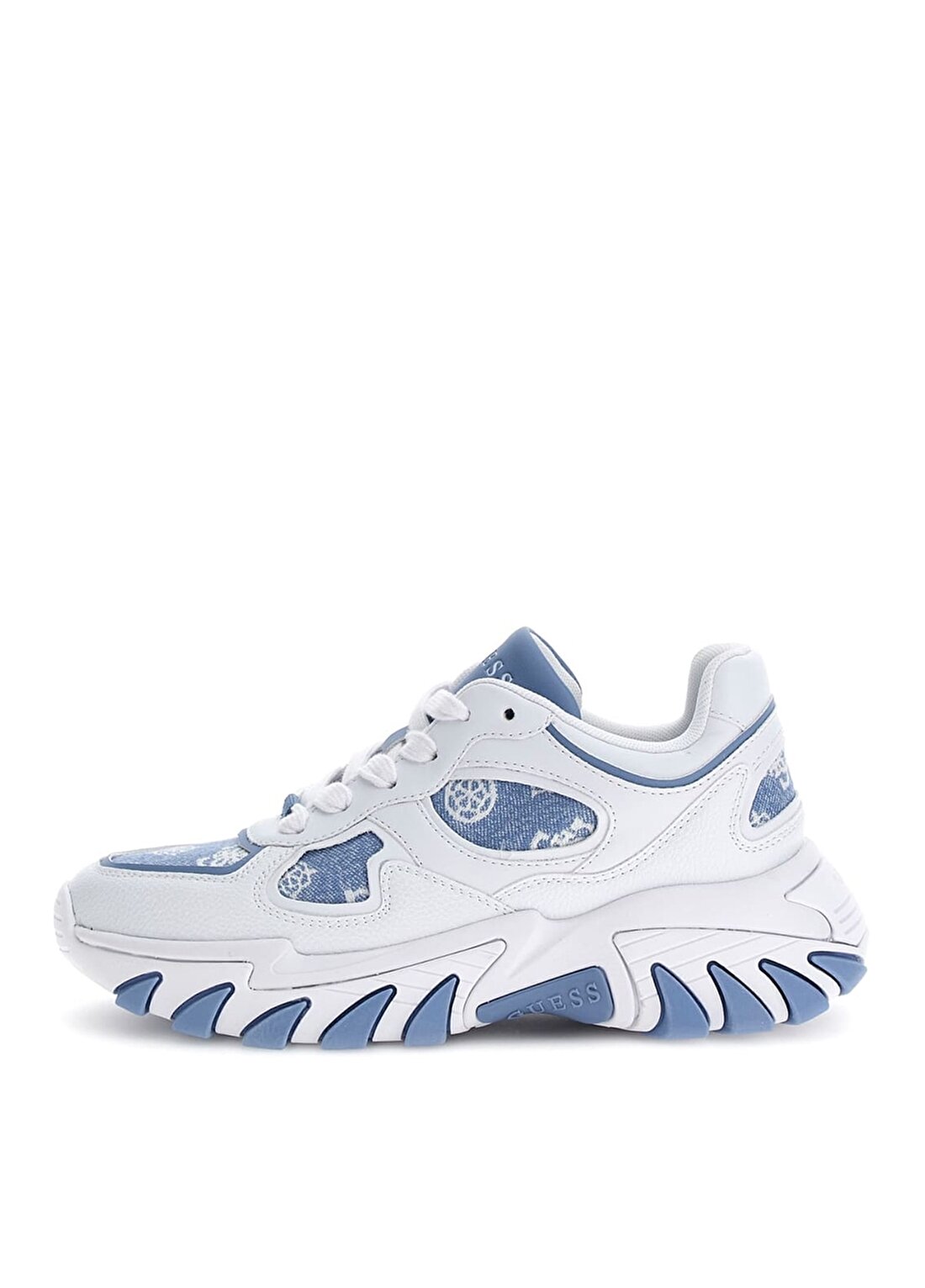 Guess Beyaz - Mavi Kadın Sneaker FLJNORFAL12