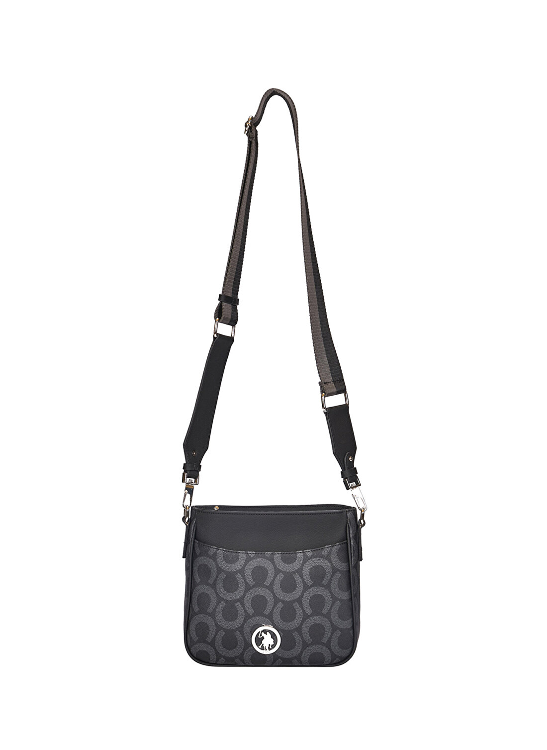 U.S. Polo Assn. Siyah Kadın 24x23x7 cm Çapraz Çanta US24213  