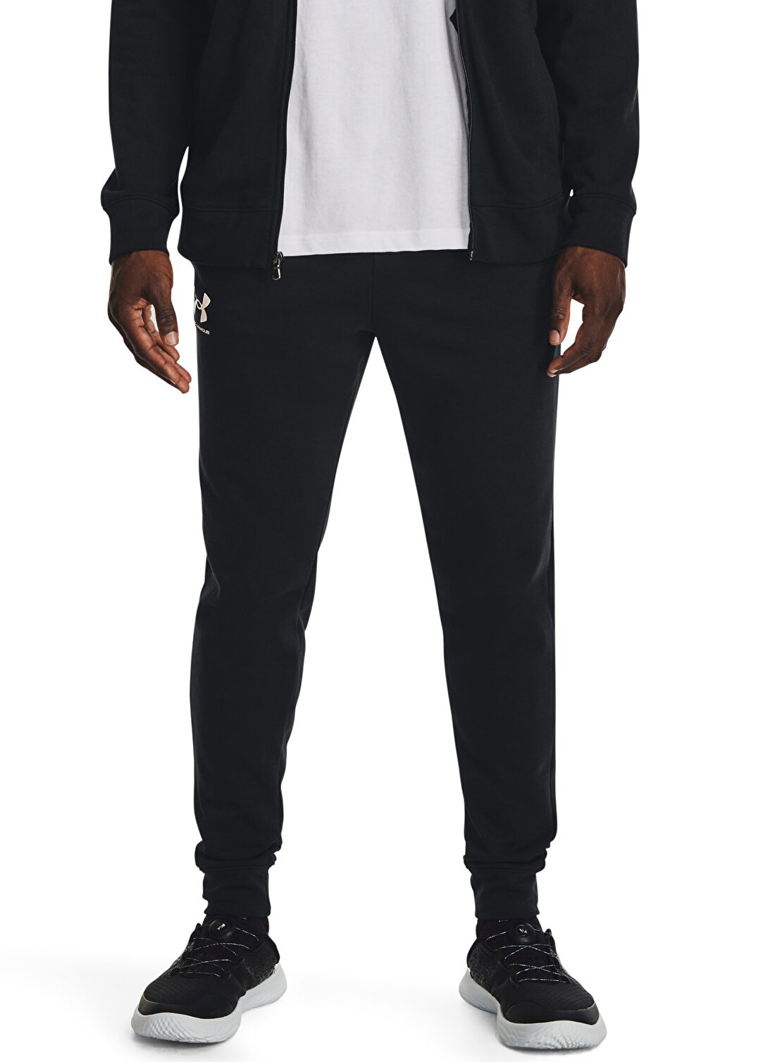 Under Armour Siyah Erkek Slim Fit Eşofman Altı 1380843-001 UA Rival Terry Jogger  