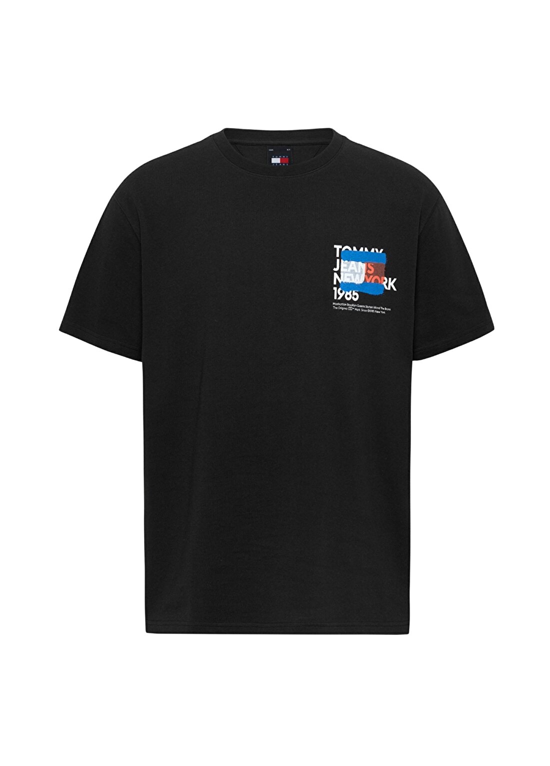 Tommy Jeans Baskılı Siyah Erkek T-Shirt DM0DM18271BDS