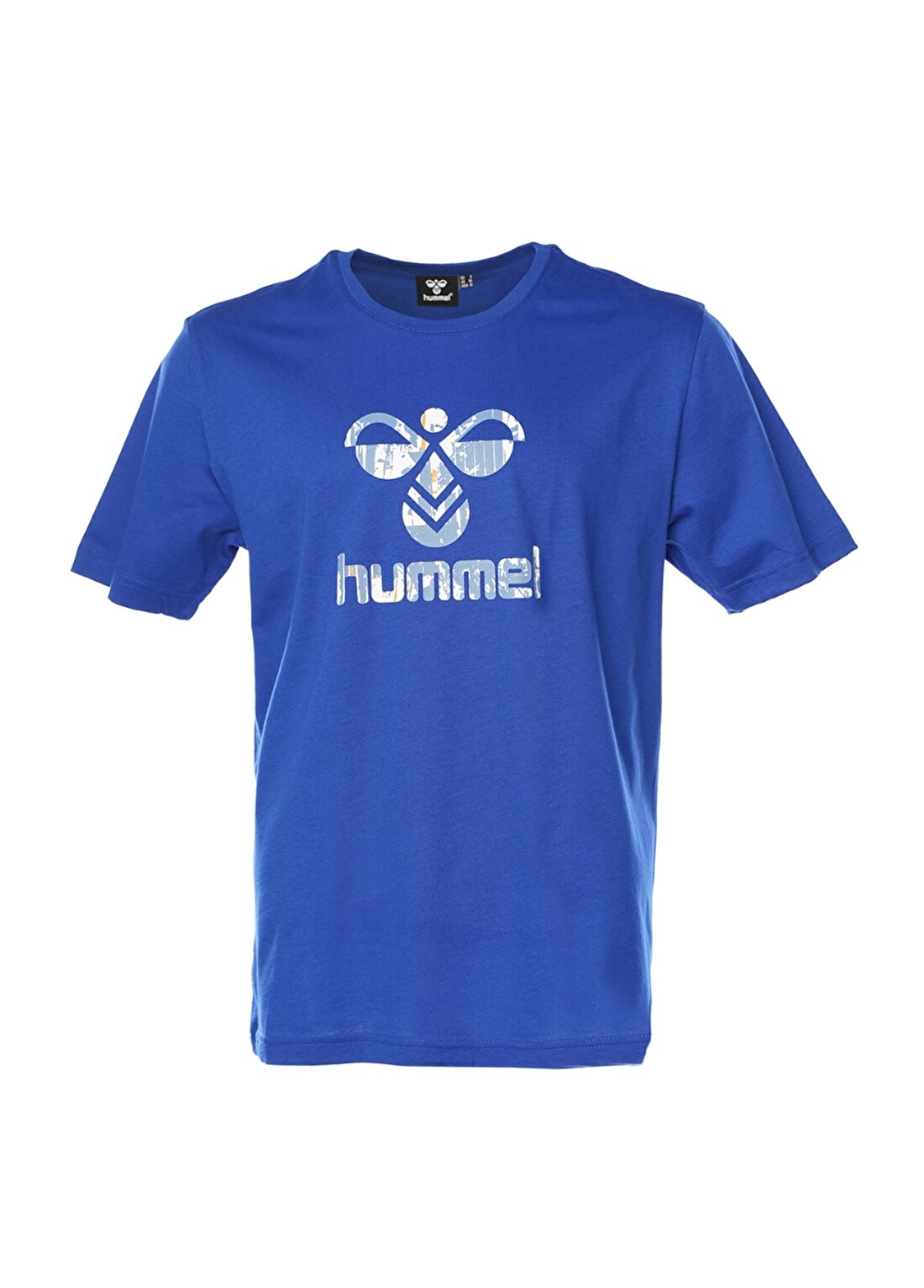 Hummel Koyu Mavi Bisiklet Yaka Regular Fit Erkek T-Shirt 911802-7788 HMLGRUNGE