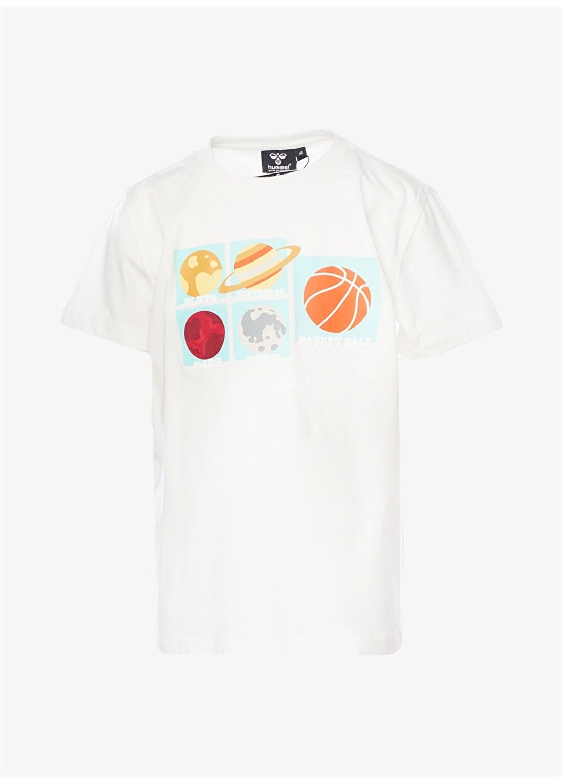 Hummel Baskılı Beyaz Erkek Çocuk T-Shirt 911795-9003-HMLDRACO T-SHIRTS S/S