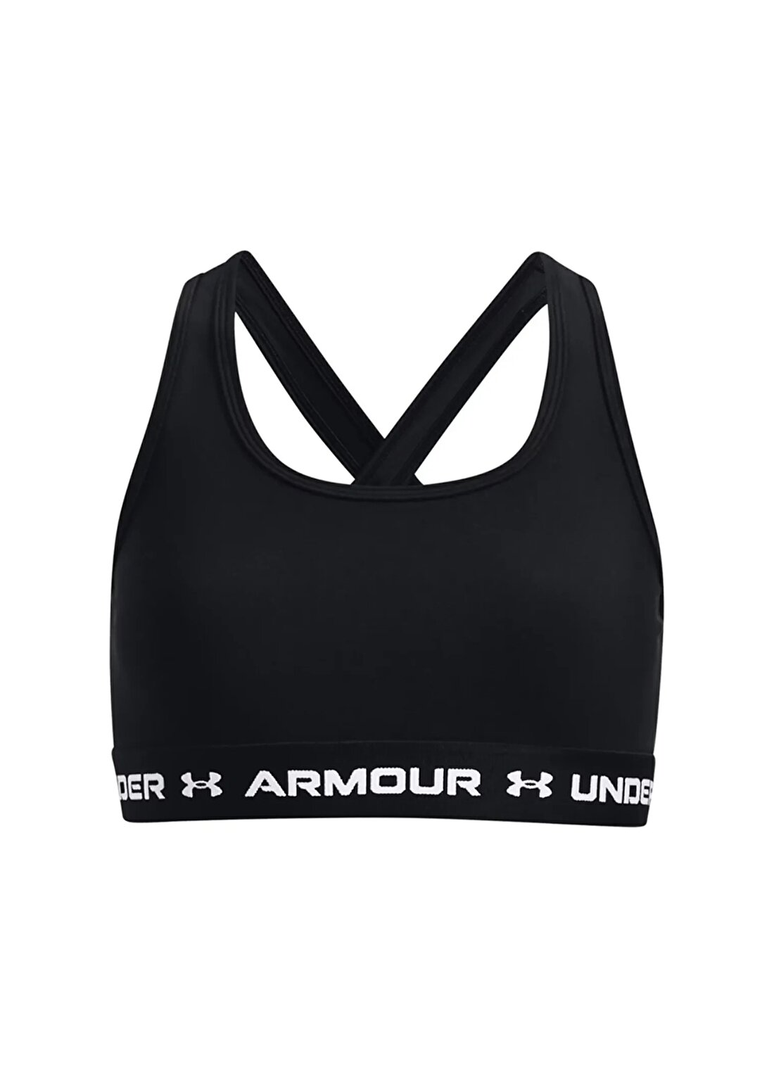Under Armour Düz Petrol Kadın Sporcu Büstiyer 1369971-449-G Crossback Mid Solid