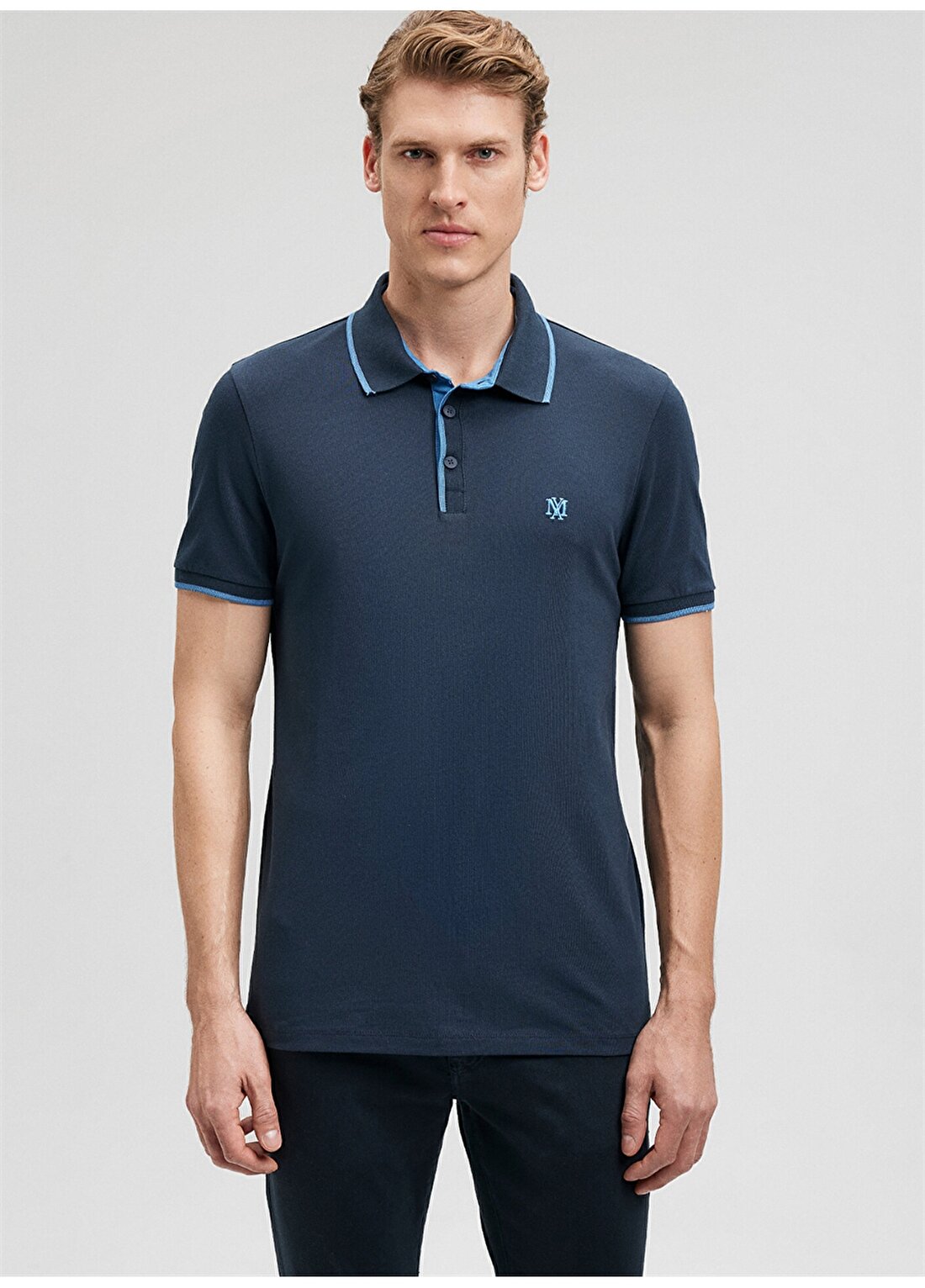 Mavi Koyu Lacivert Erkek Polo T-Shirt 062373-28417 POLO Gece Lacivert