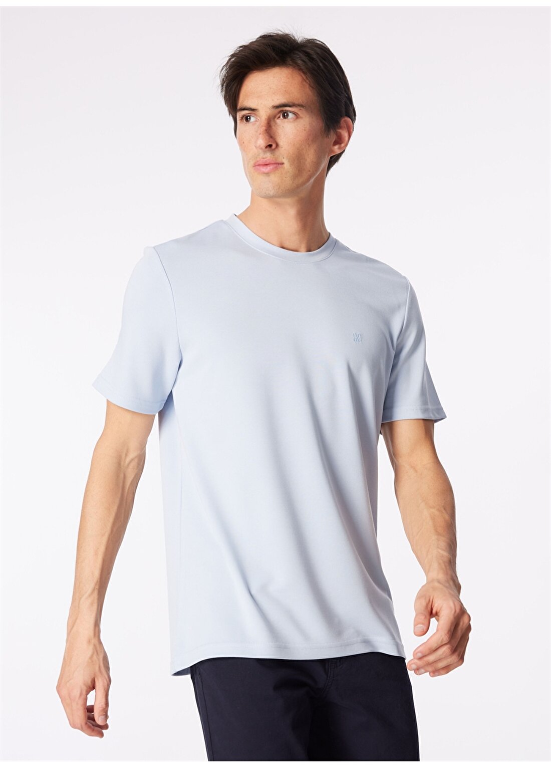 Network Açık Mavi Erkek Slim Fit Polo T-Shirt 1091144
