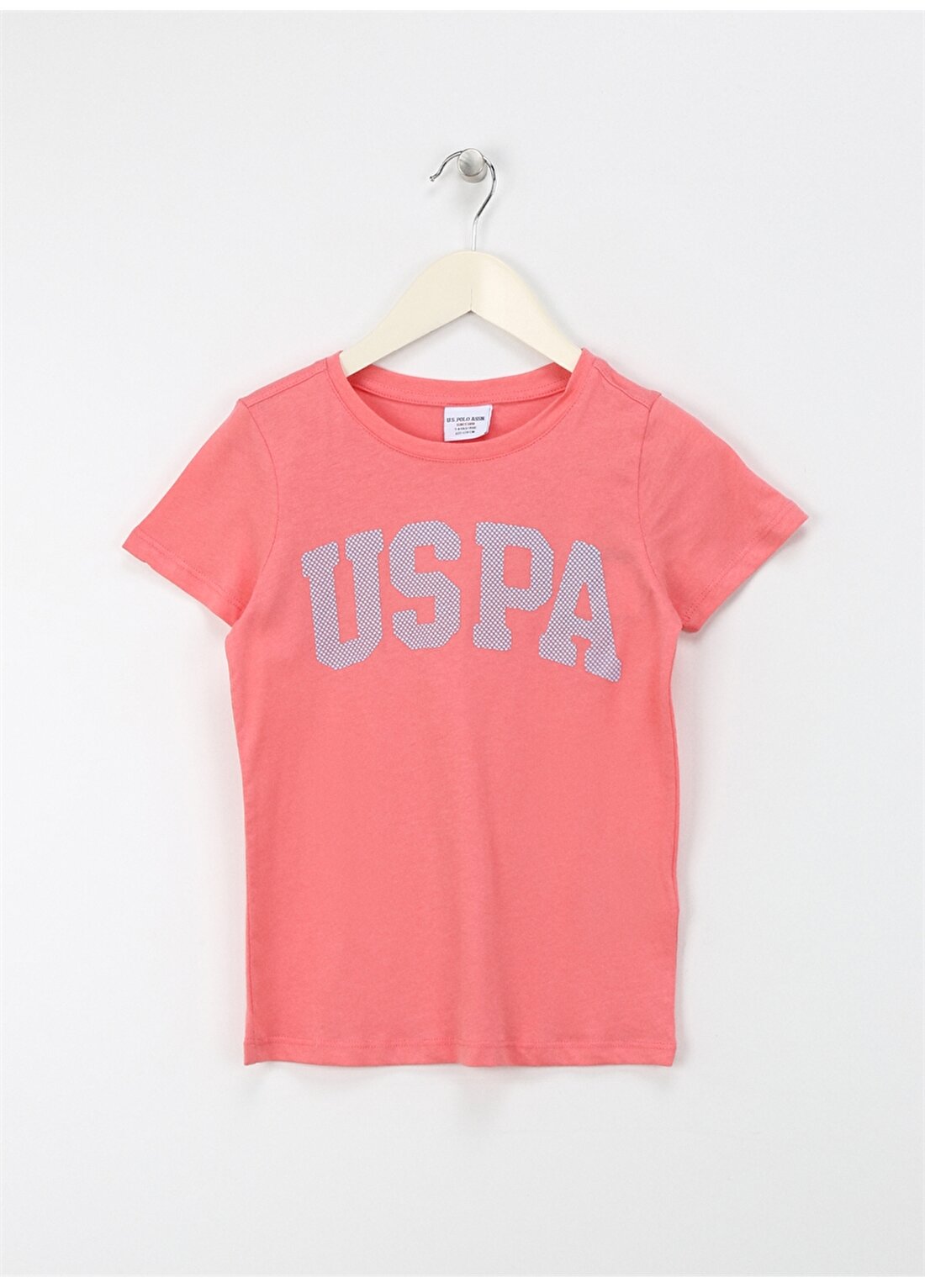 U.S. Polo Assn. Pembe Kız Çocuk T-Shirt KEAN-IY24