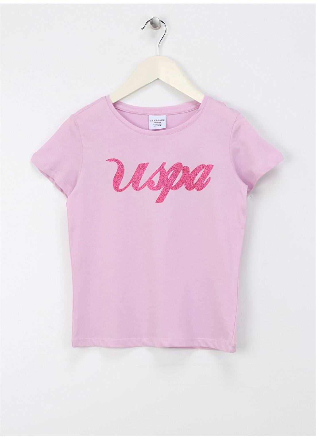 U.S. Polo Assn. Pembe Kız Çocuk T-Shirt RAIN-IY24