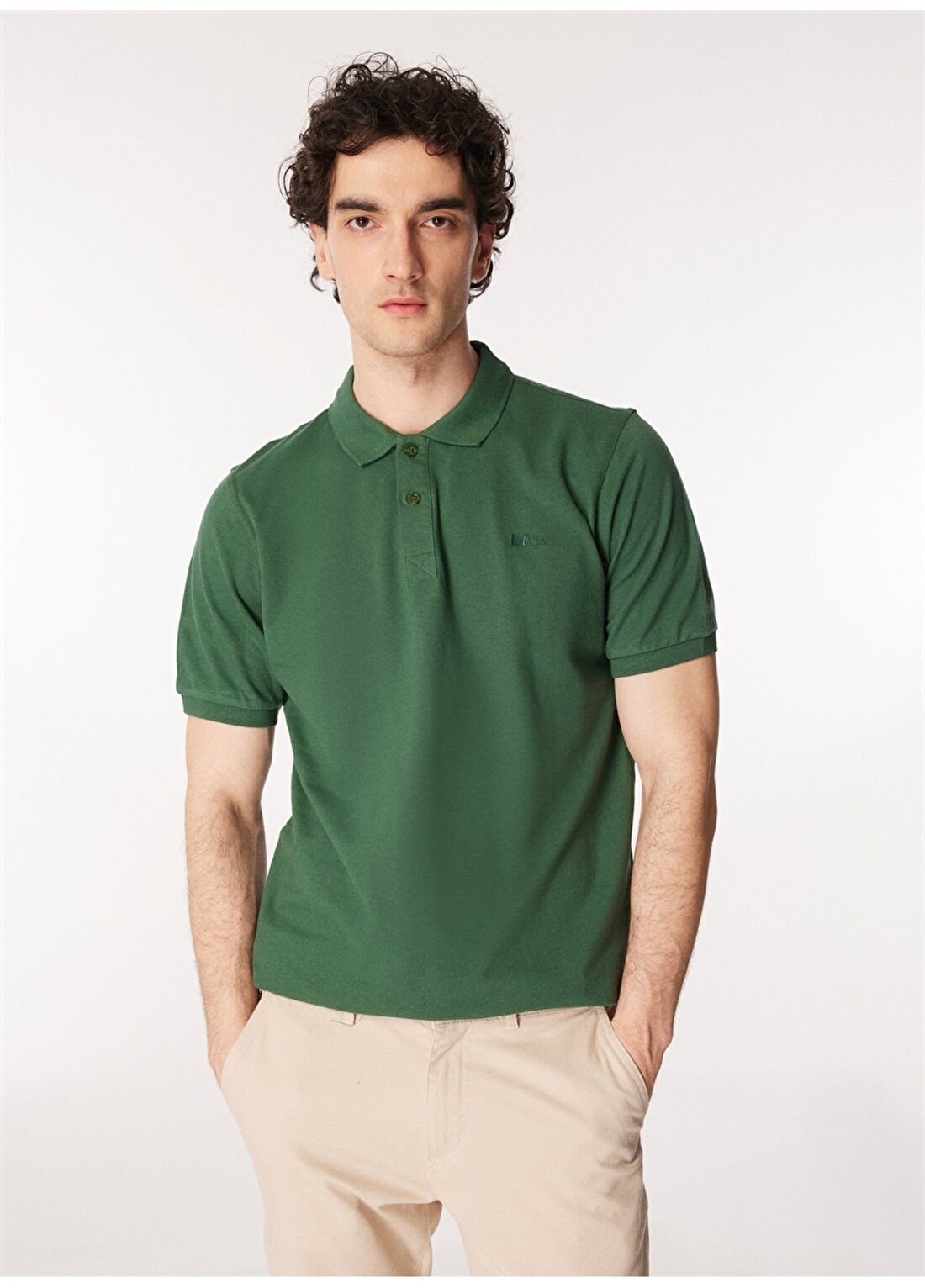 Lee Cooper Yeşil Erkek Polo T-Shirt 242 LCM 242025 TWINS K. YEŞİL