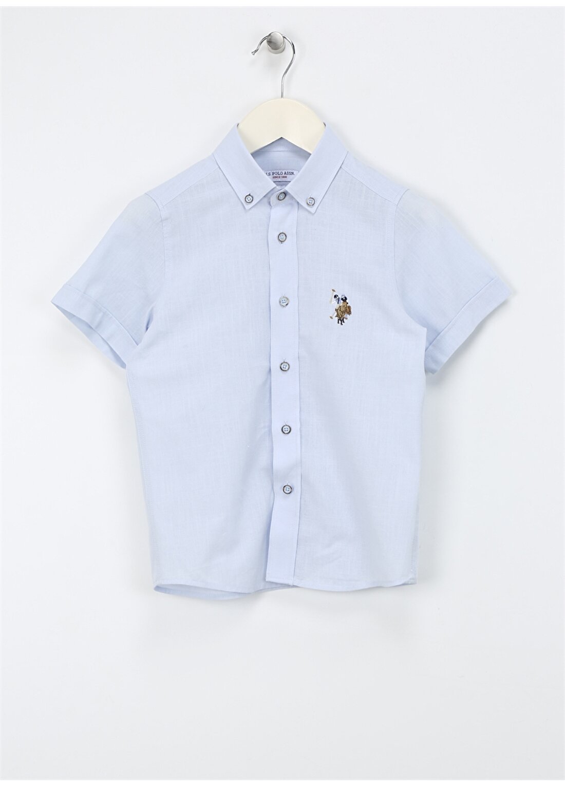 U.S. Polo Assn. Açık Mavi Erkek Çocuk Gömlek ELFYKIDS024Y
