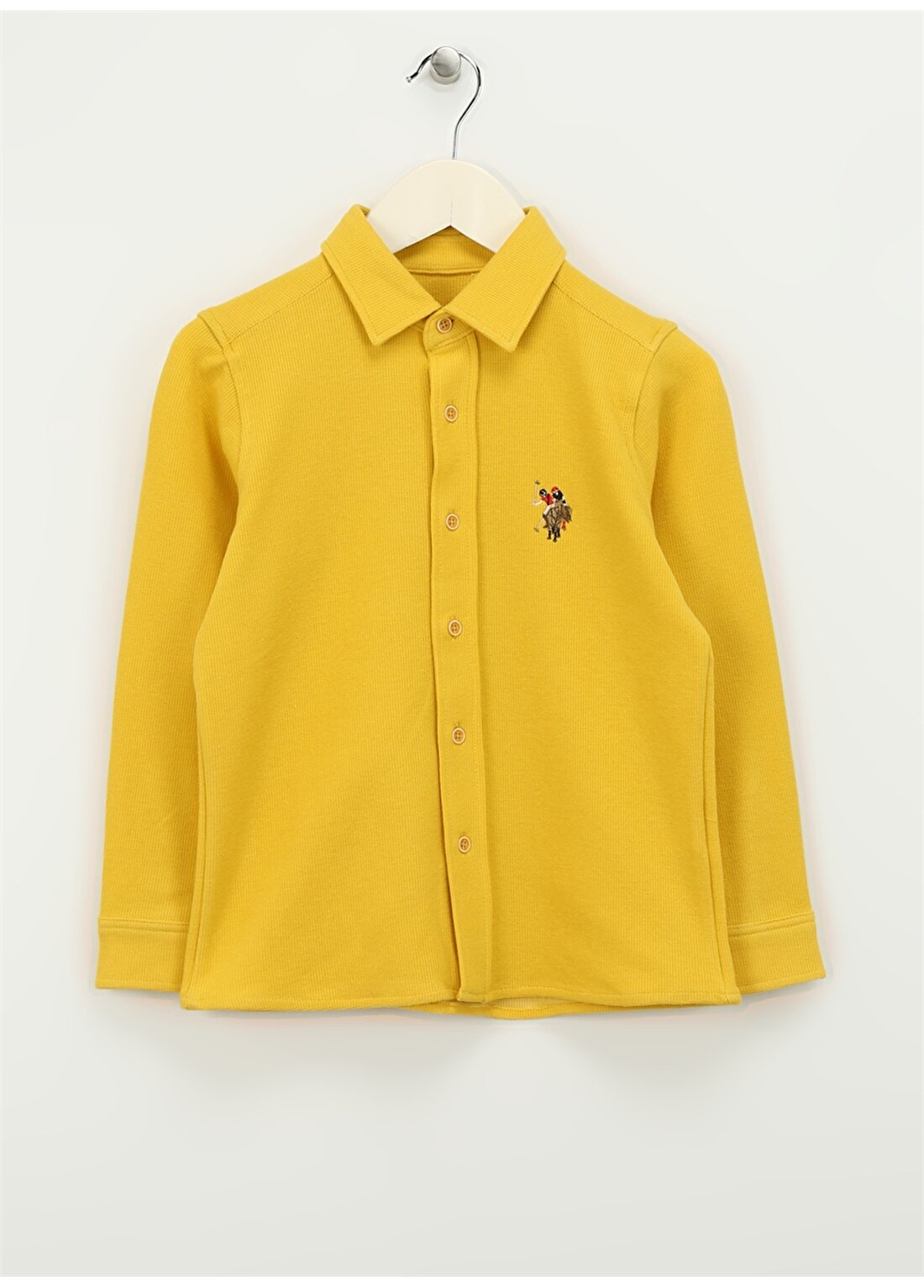 U.S. Polo Assn. Sarı Erkek Çocuk Gömlek KOPALIKIDS