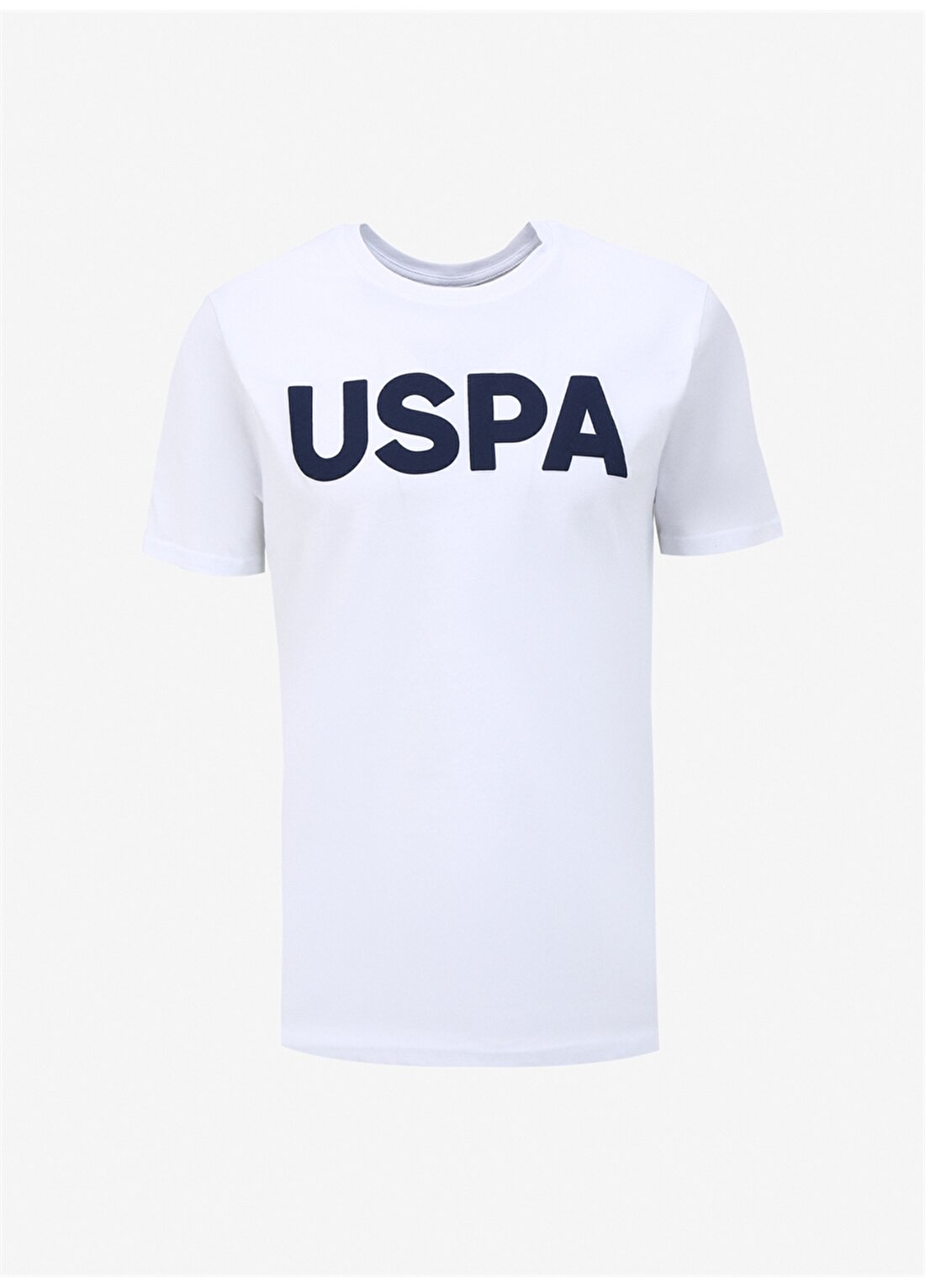 U.S. Polo Assn. Bisiklet Yaka Beyaz Erkek T-Shirt GEARTIY024