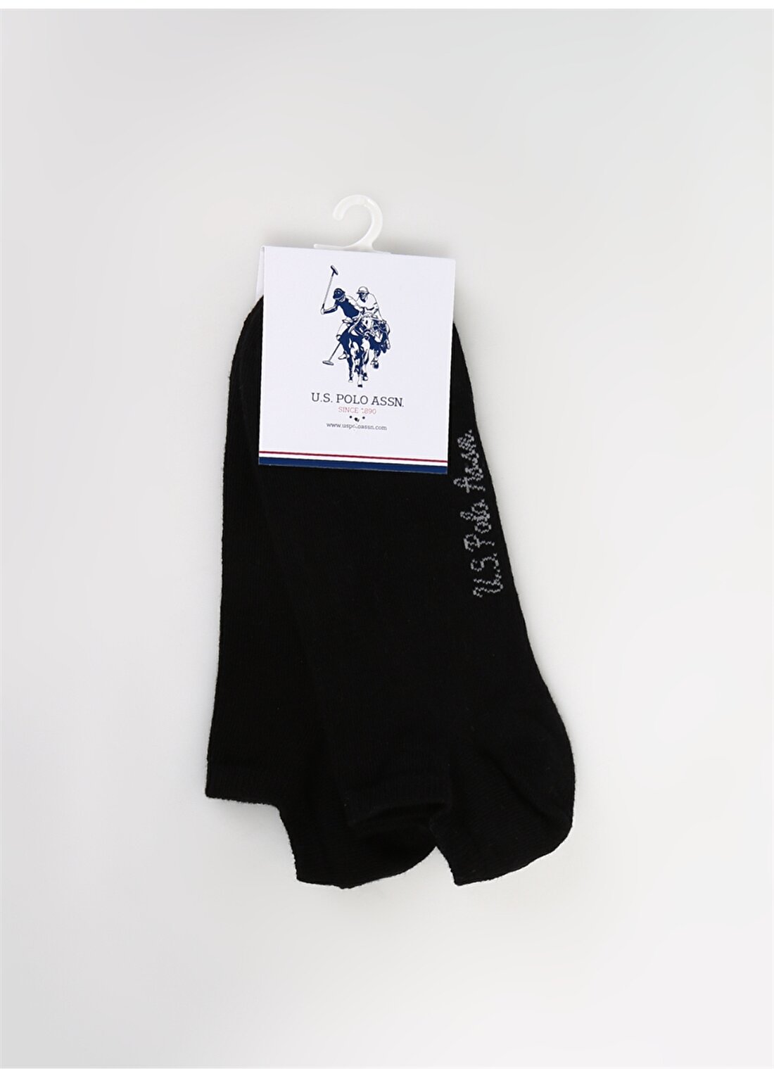 U.S. Polo Assn. Siyah Kadın Patik Çorap CORAIY24- 2'Lİ