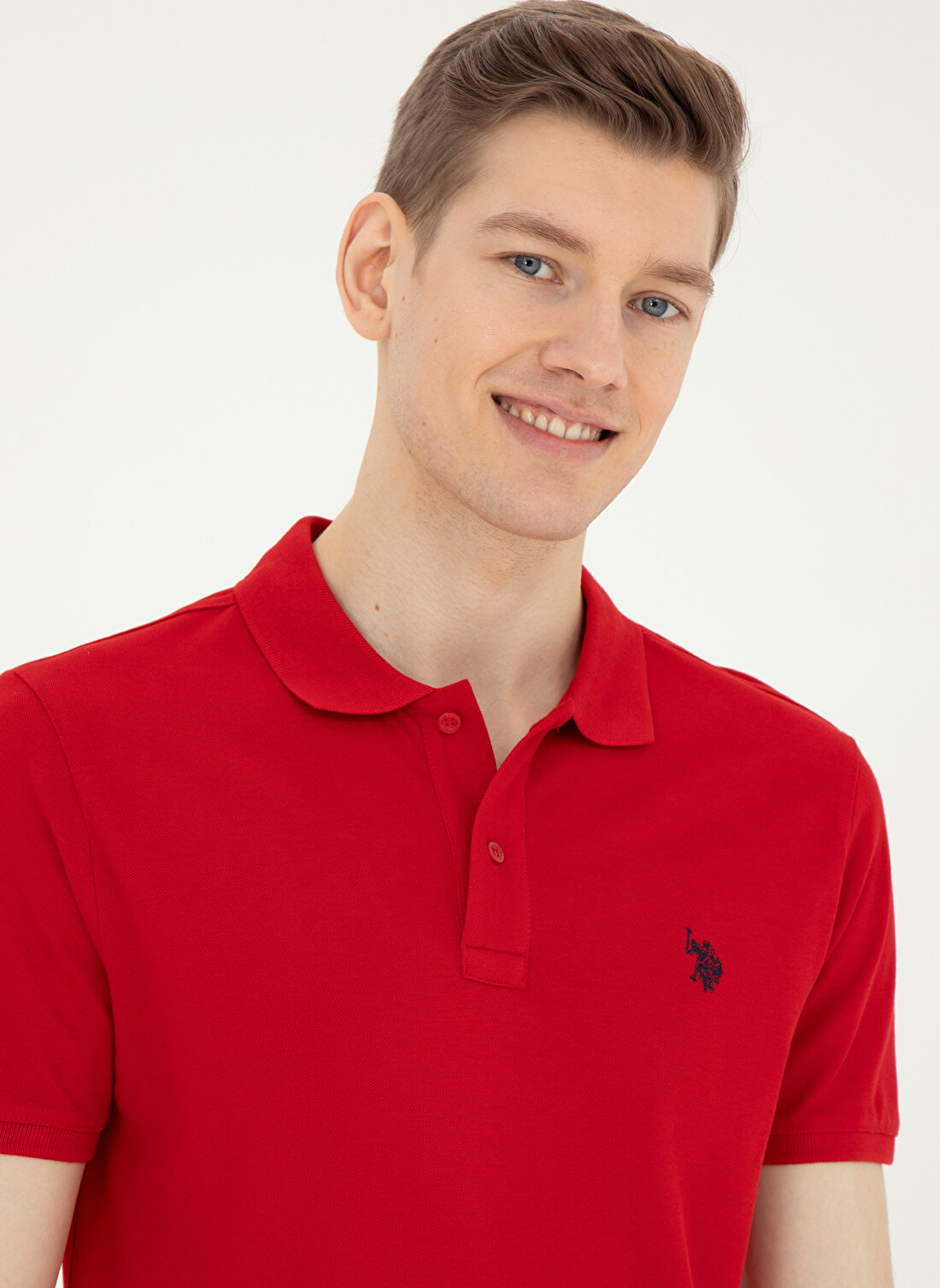 U.S. Polo Assn. Kırmızı Erkek Slim Fit T-Shirt GTP04IY024