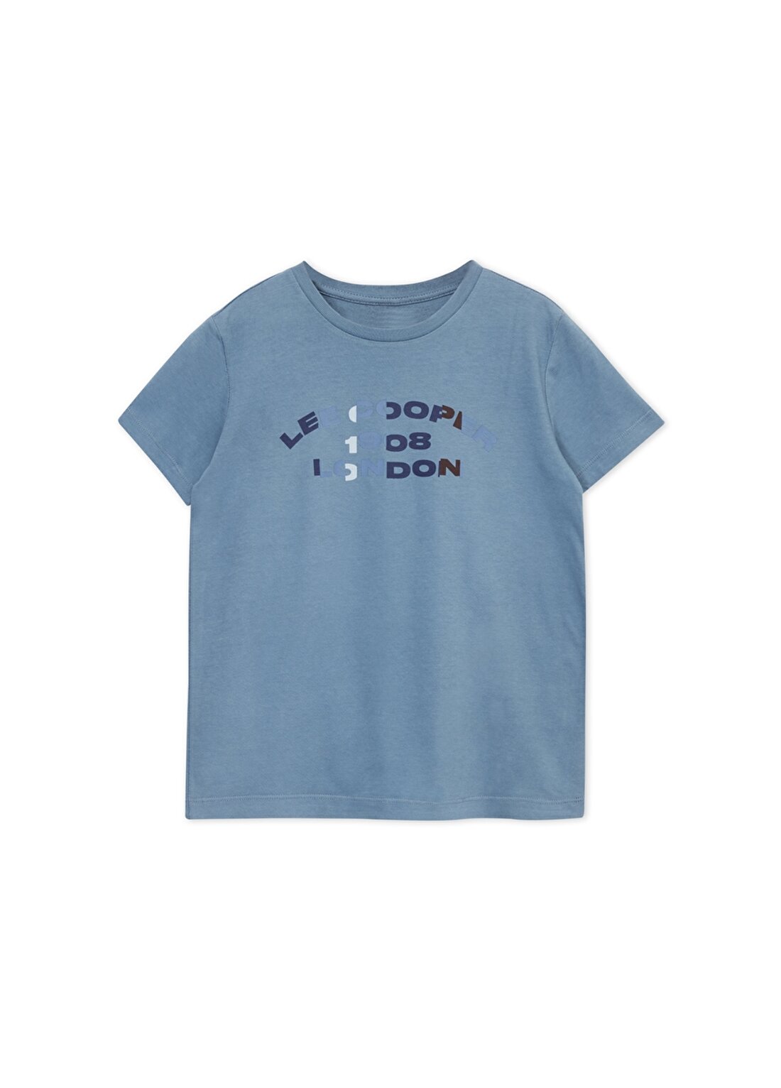 Lee Cooper Baskılı İndigo Erkek Çocuk T-Shirt 242 LCB 242004 ASTIN İNDİGO