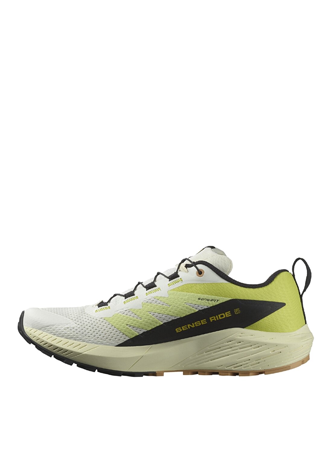 Salomon Beyaz - Sarı Erkek Koşu Ayakkabısı L47458400_SENSE RIDE 5