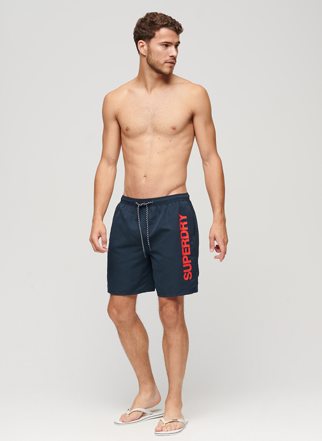 Superdry Lacivert Erkek Şort Mayo M3010236AZRN_SPORT GRAPHIC 17 SWIM