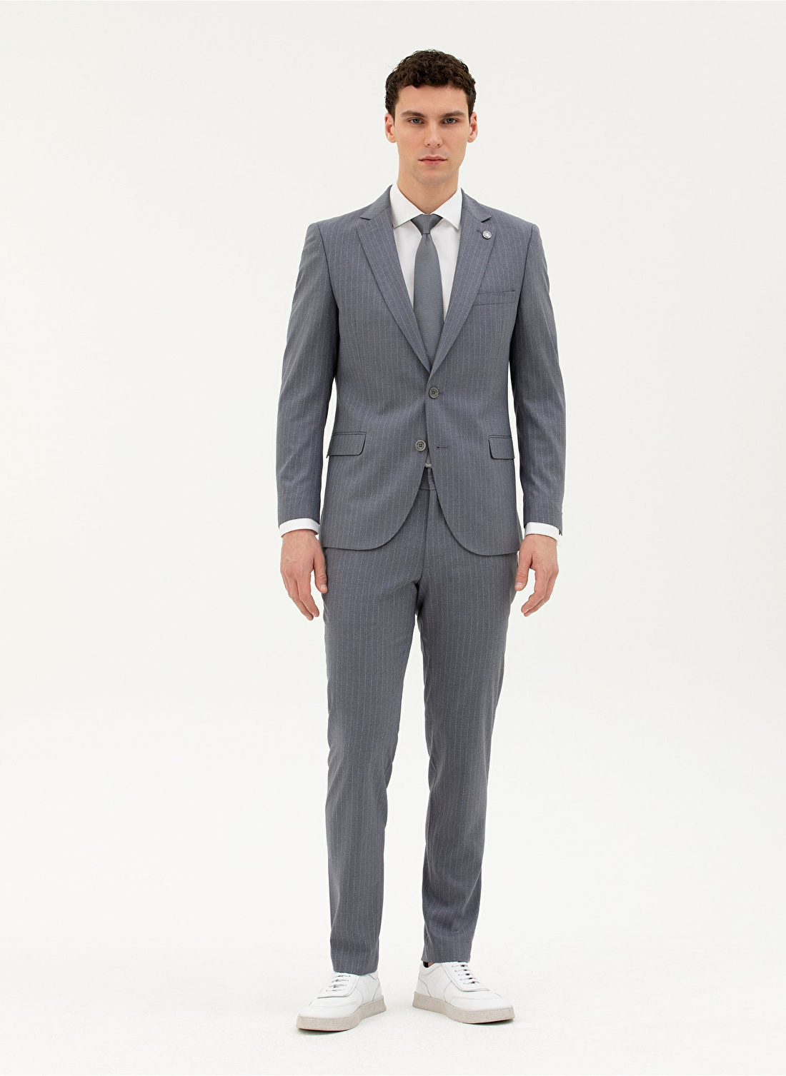 Pierre Cardin Normal Bel Extra Slim Koyu Mavi Erkek Takım Elbise E19392/EXT