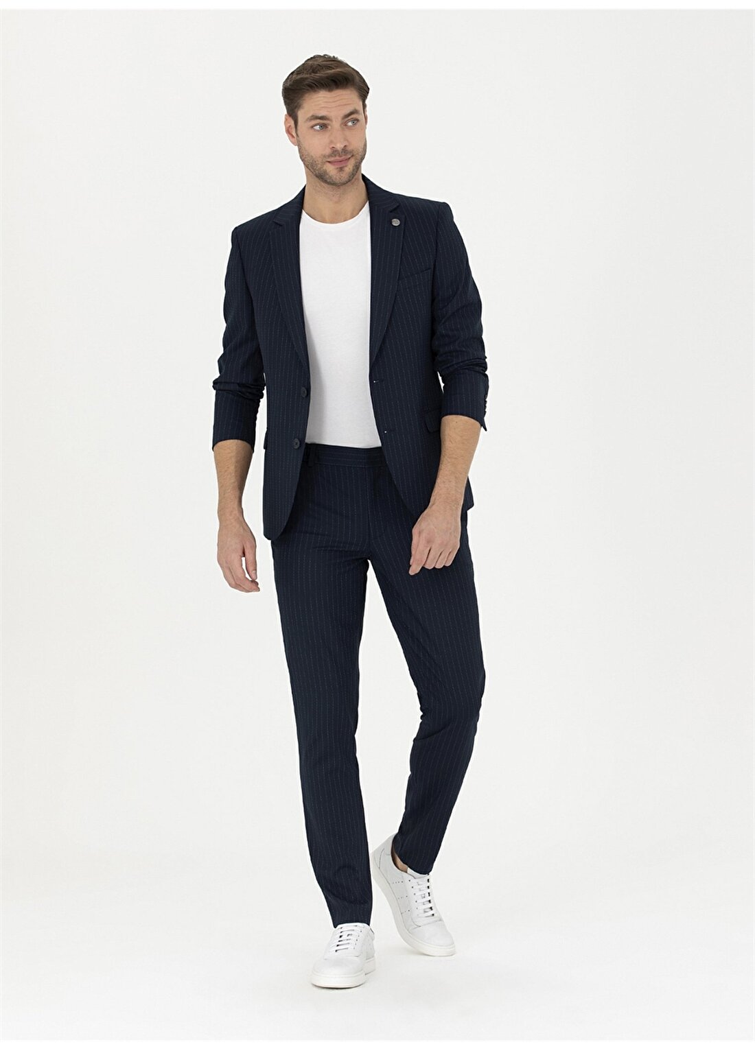 Pierre Cardin Normal Bel Extra Slim Lacivert Erkek Takım Elbise E19392/EXT