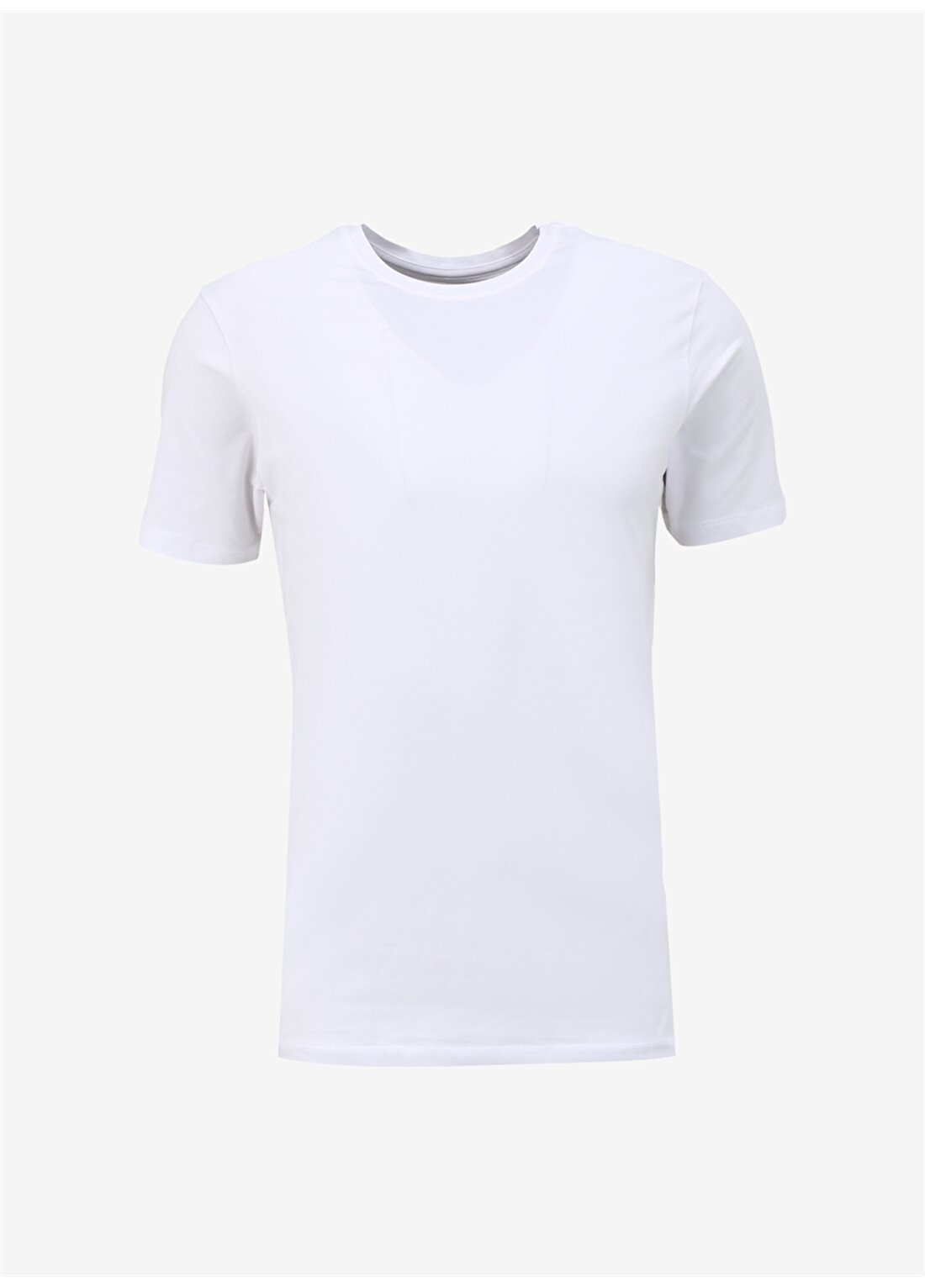 Pierre Cardin Bisiklet Yaka Düz Beyaz Erkek T-Shirt BIVIO