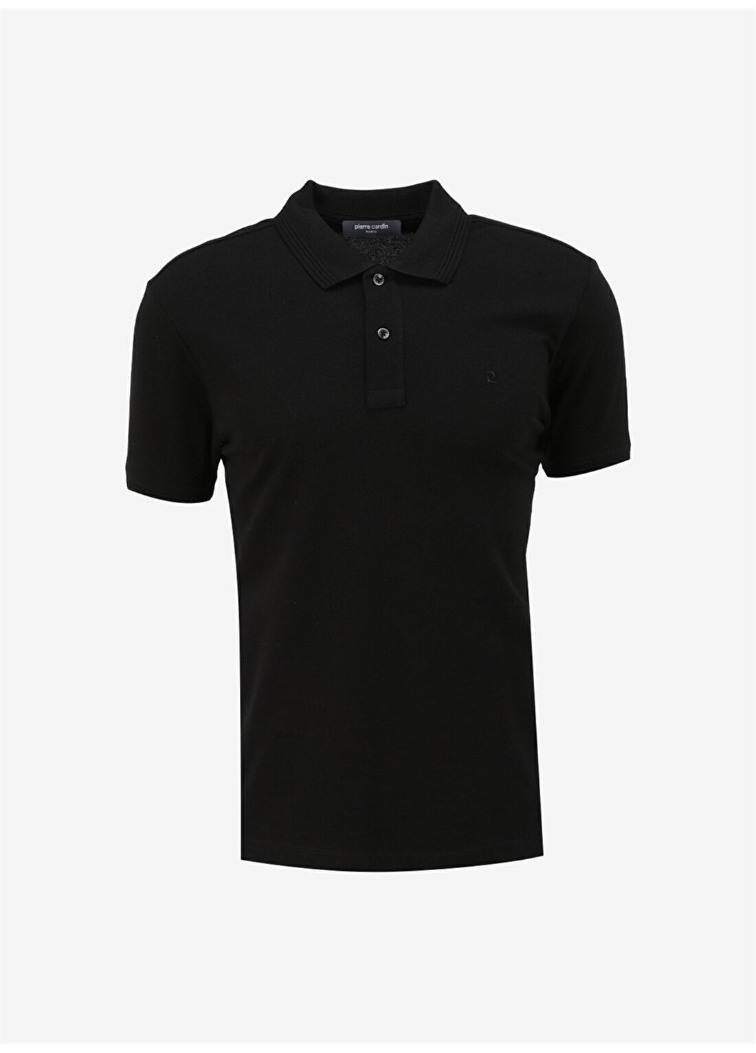 Pierre Cardin Düz Siyah Erkek Polo T-Shirt SUNNY