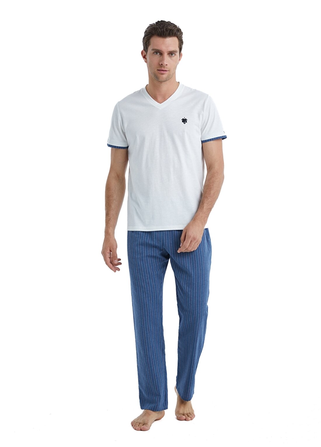 Blackspade Beyaz Erkek Pijama Takımı 40514