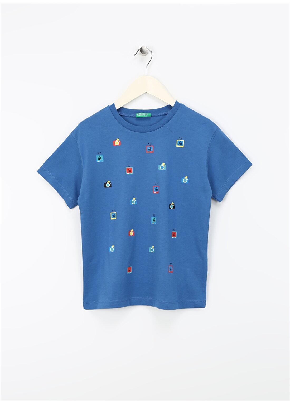 Benetton Mavi Erkek Çocuk T-Shirt 3I1XC10HE