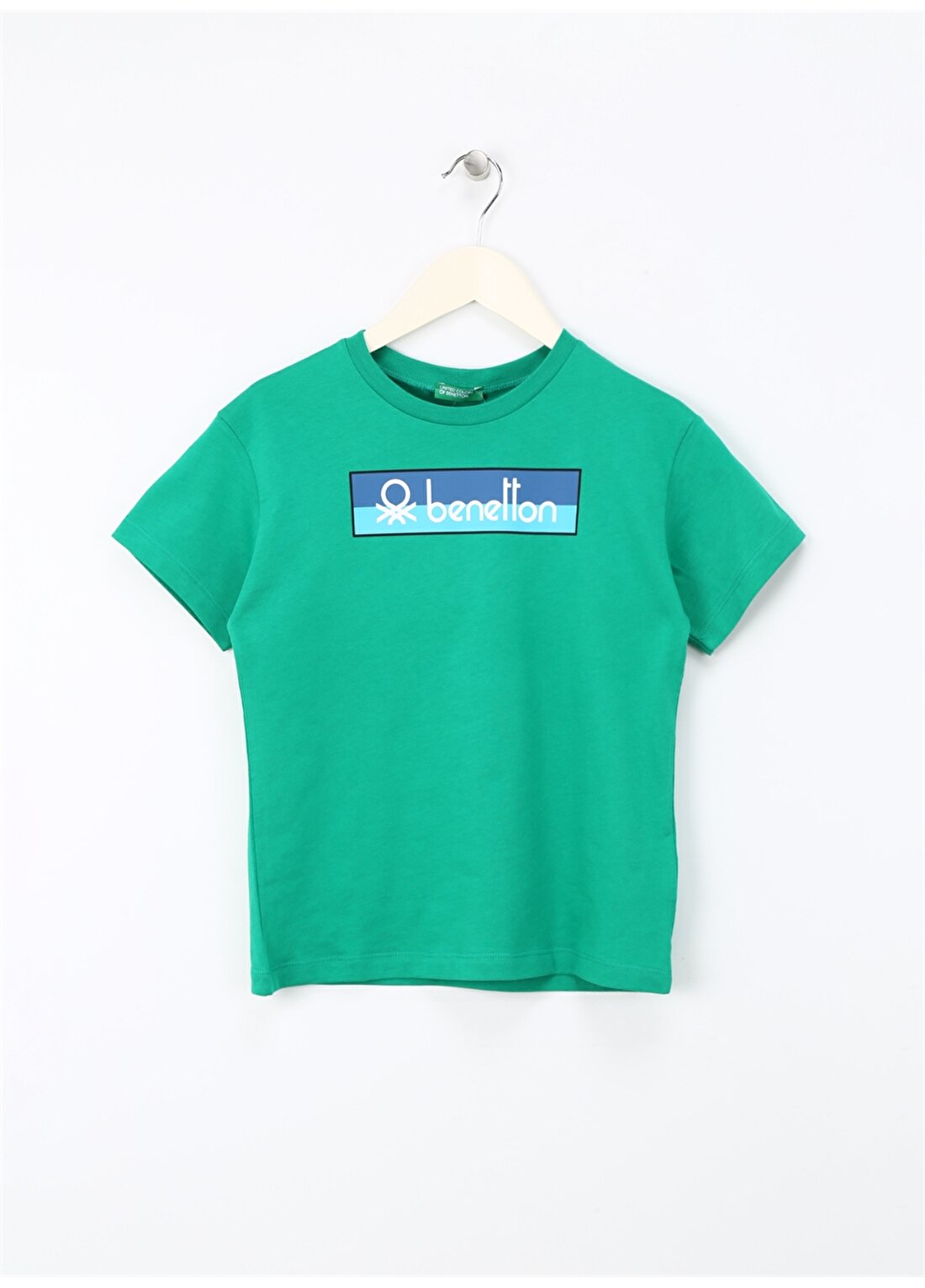 Benetton Yeşil Erkek T-Shirt 3I1XC10IL