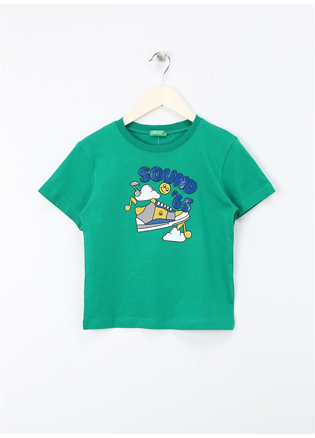 Benetton Yeşil Erkek T-Shirt 3096G10EU