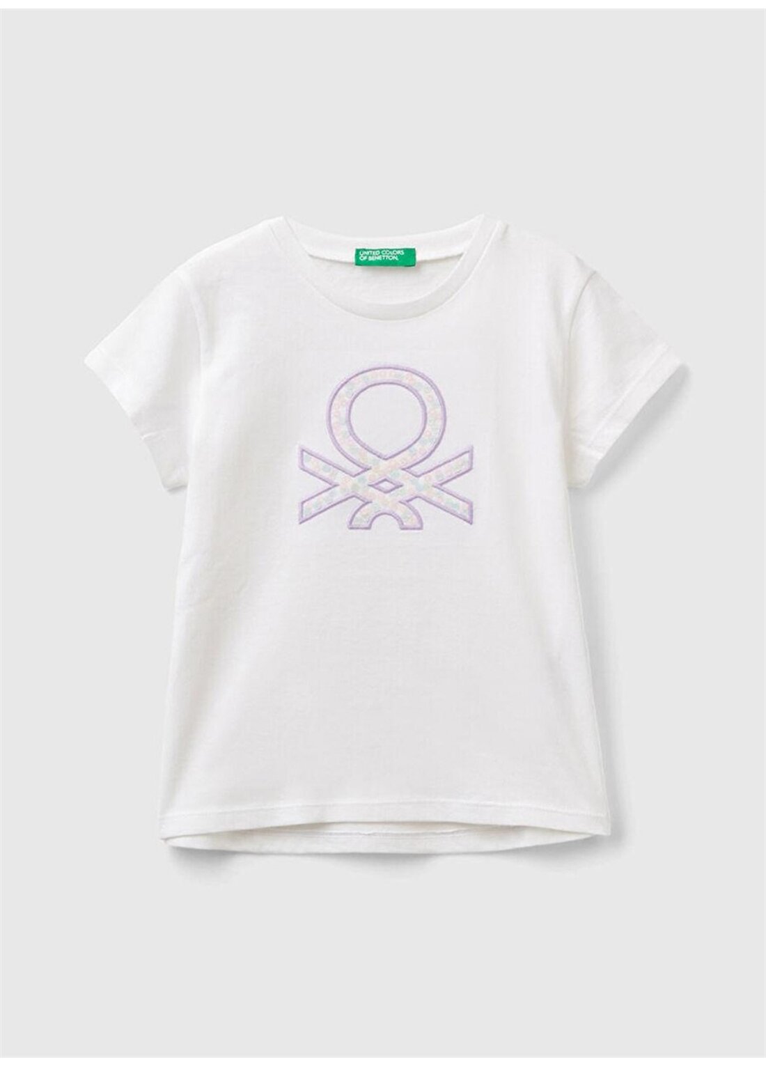Benetton Beyaz Kız Çocuk T-Shirt 3I1XG10ER