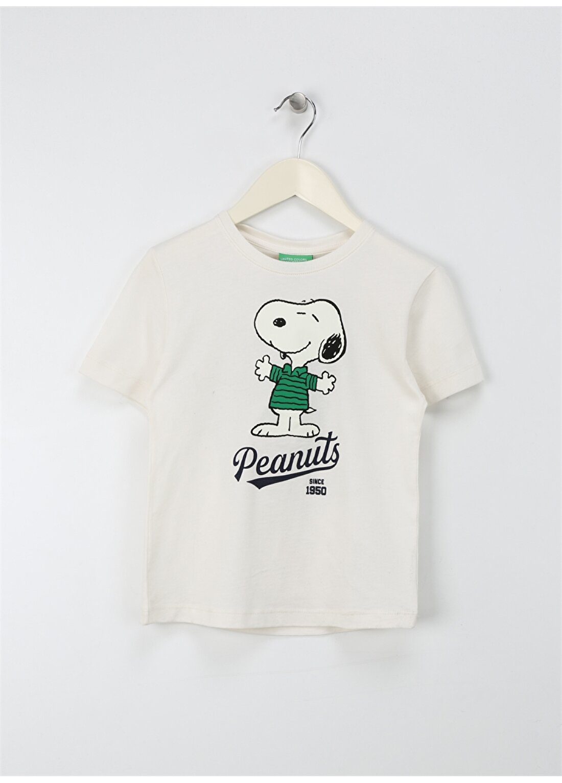Benetton Krem Erkek Çocuk T-Shirt 3096G10EW