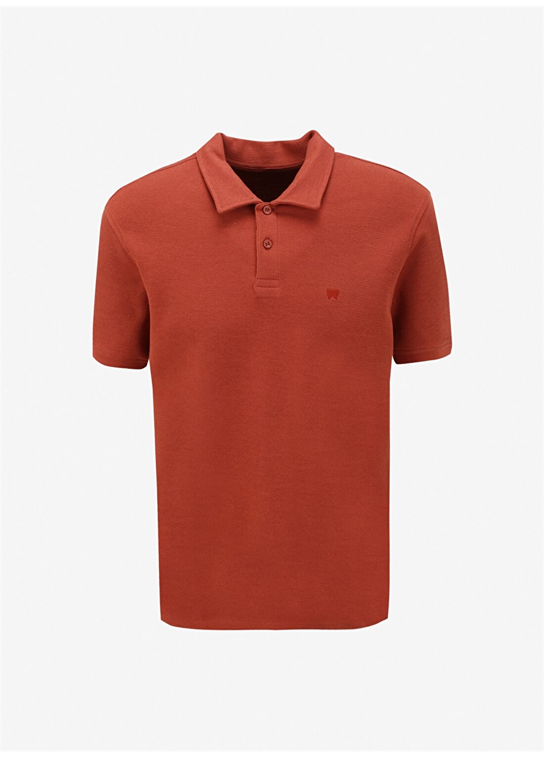 Wrangler Kiremit Erkek Polo T-Shirt W241557222 Kısa Kollu Polo T-Shirt