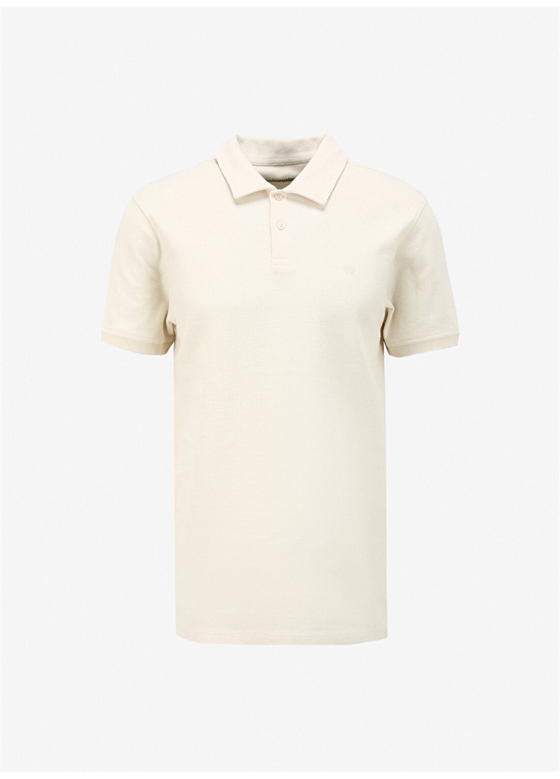 Wrangler Ekru Erkek Polo T-Shirt W241557104 Kısa Kollu Polo T-Shirt