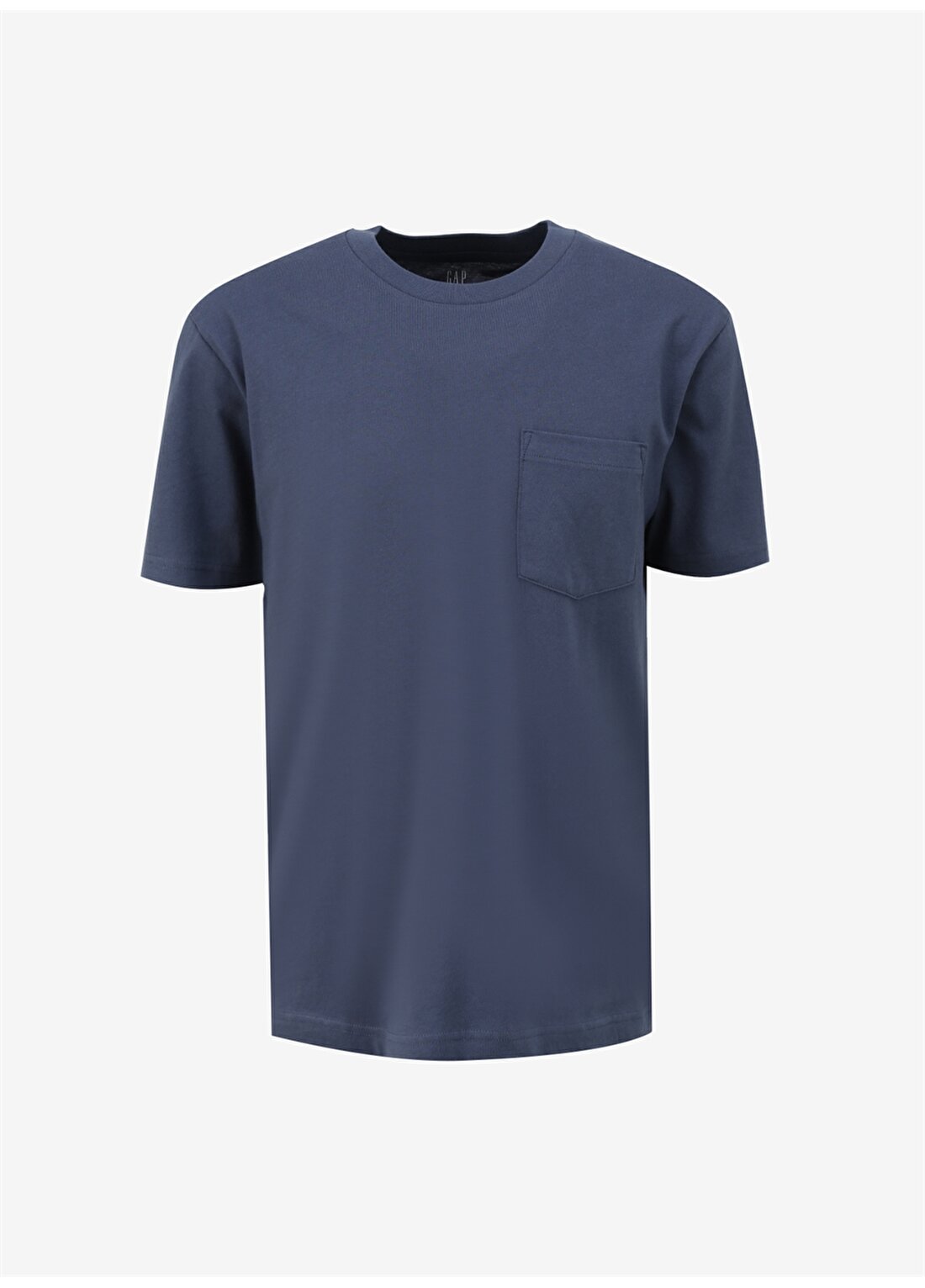 Gap Bisiklet Yaka Düz Koyu Mavi Erkek T-Shirt 507947