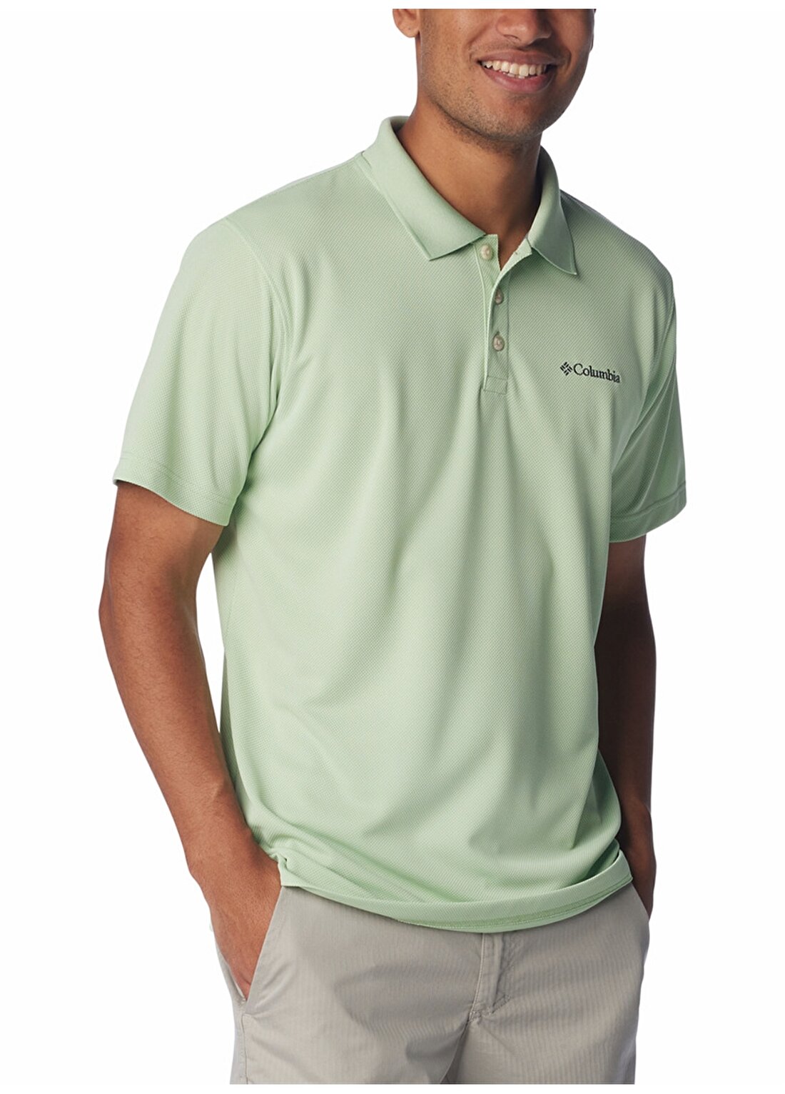 Columbia Yeşil Erkek Standart Fit Polo T-Shirt 1772051349_AM0126