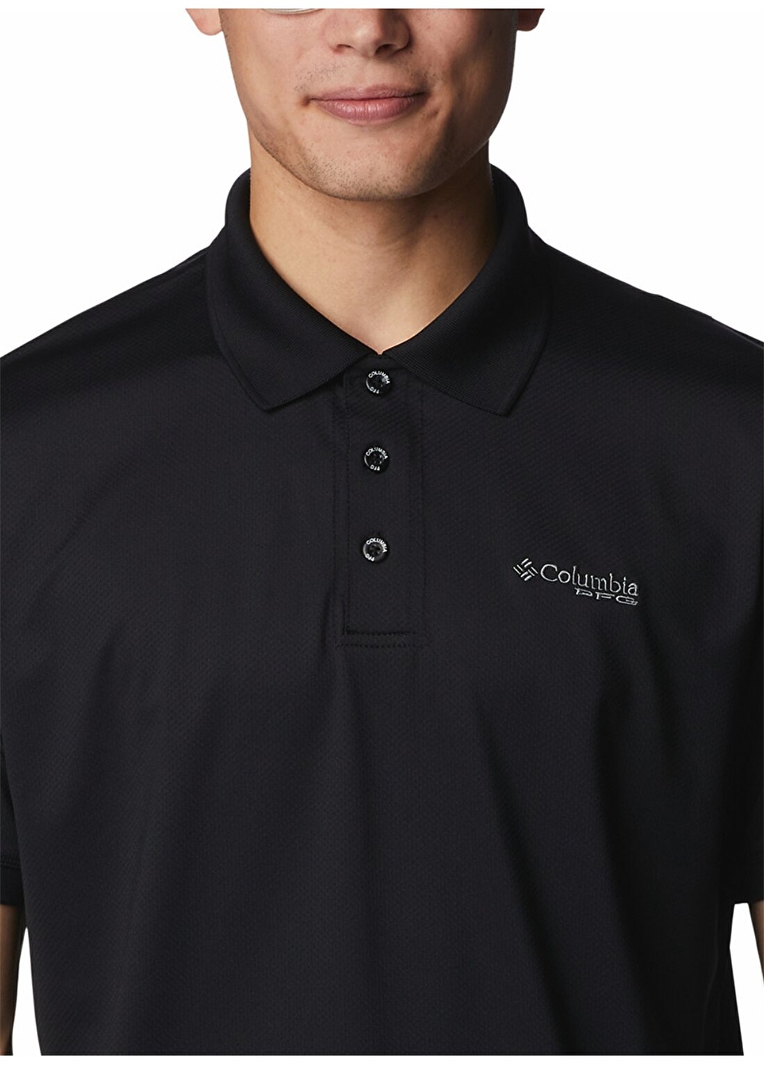 Columbia Siyah Erkek Standart Fit Polo T-Shirt 2033201010_FM9976