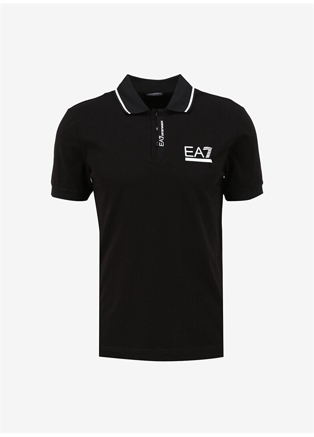 EA7 Siyah Erkek Polo T-Shirt 3DPF17PJ03Z